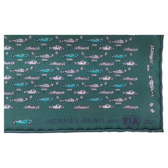Hermès Pocket Square Silk FIA International Automobile Federation Racing Cars