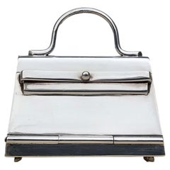 Hermès Sterling Silver Smallest Micro Kelly Bag Pill Box