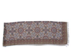 Hermès Long Scarf Stole Pashmina Cashmere and Silk Shades of Beige 181 cm