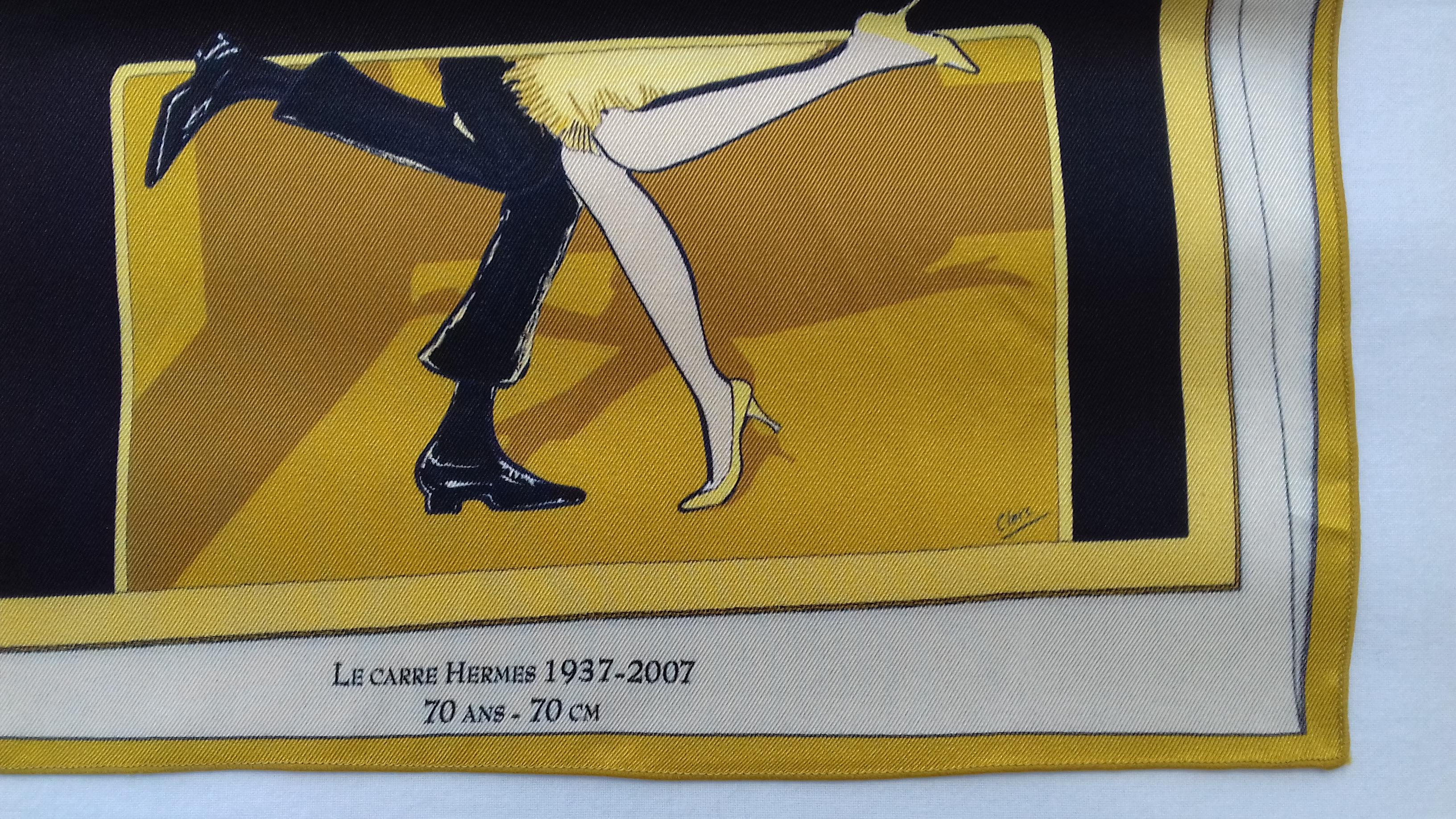Hermès Swinging Saint Germain Scarf Pocket Square Special Edition 28 cm 1B 2