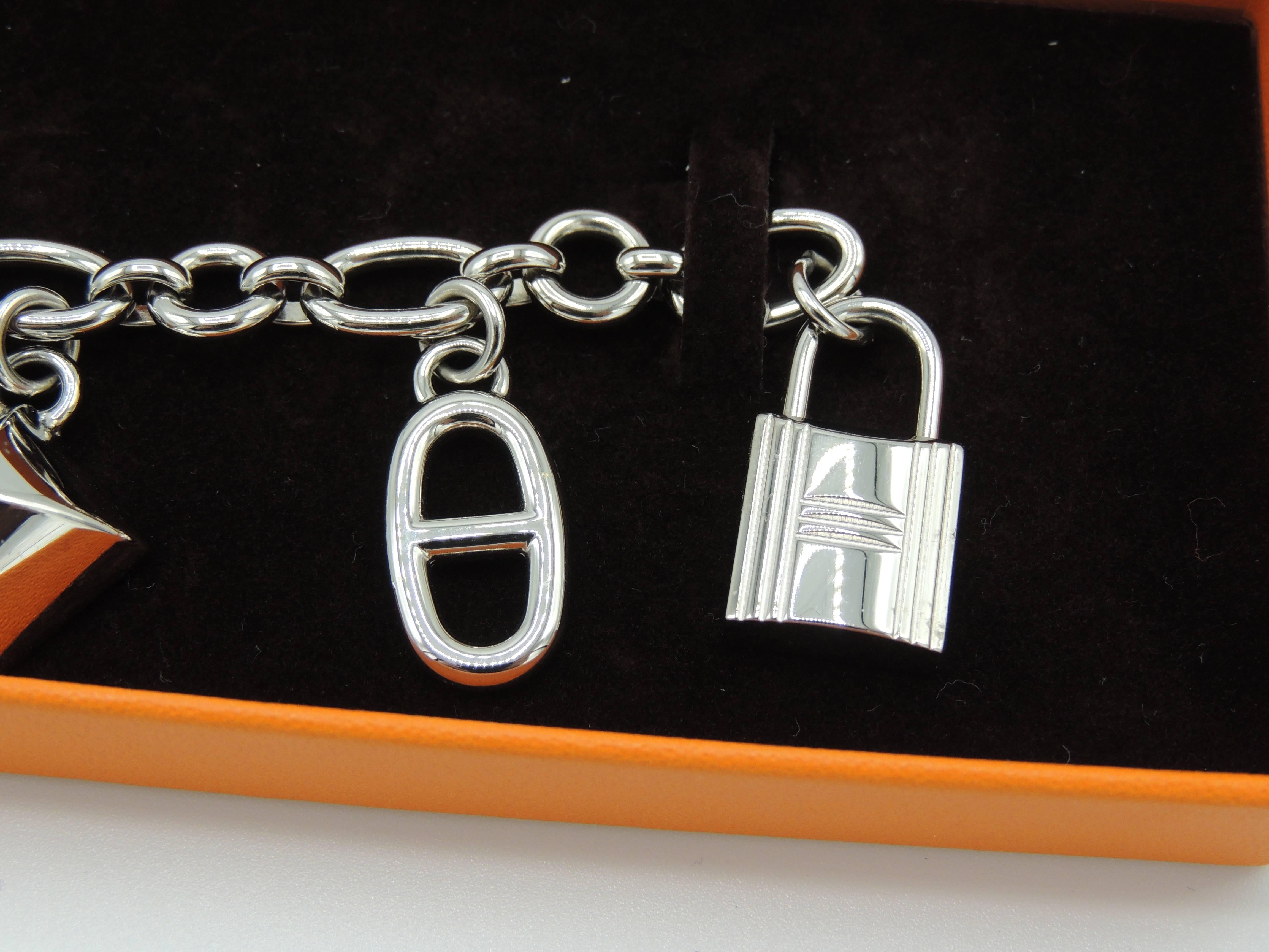 hermes bag charm chain