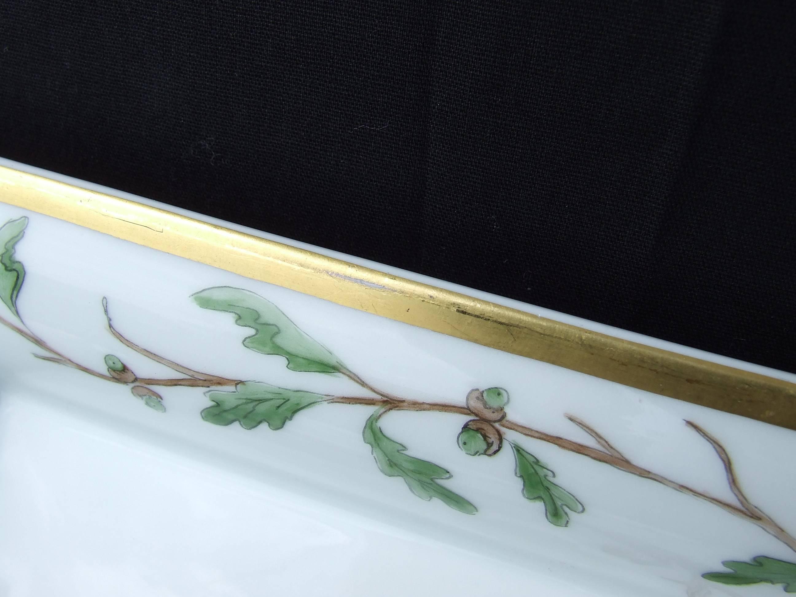 Women's or Men's Hermès Vintage Porcelain Ashtray Change Tray Biche Deer Xavier de Poret