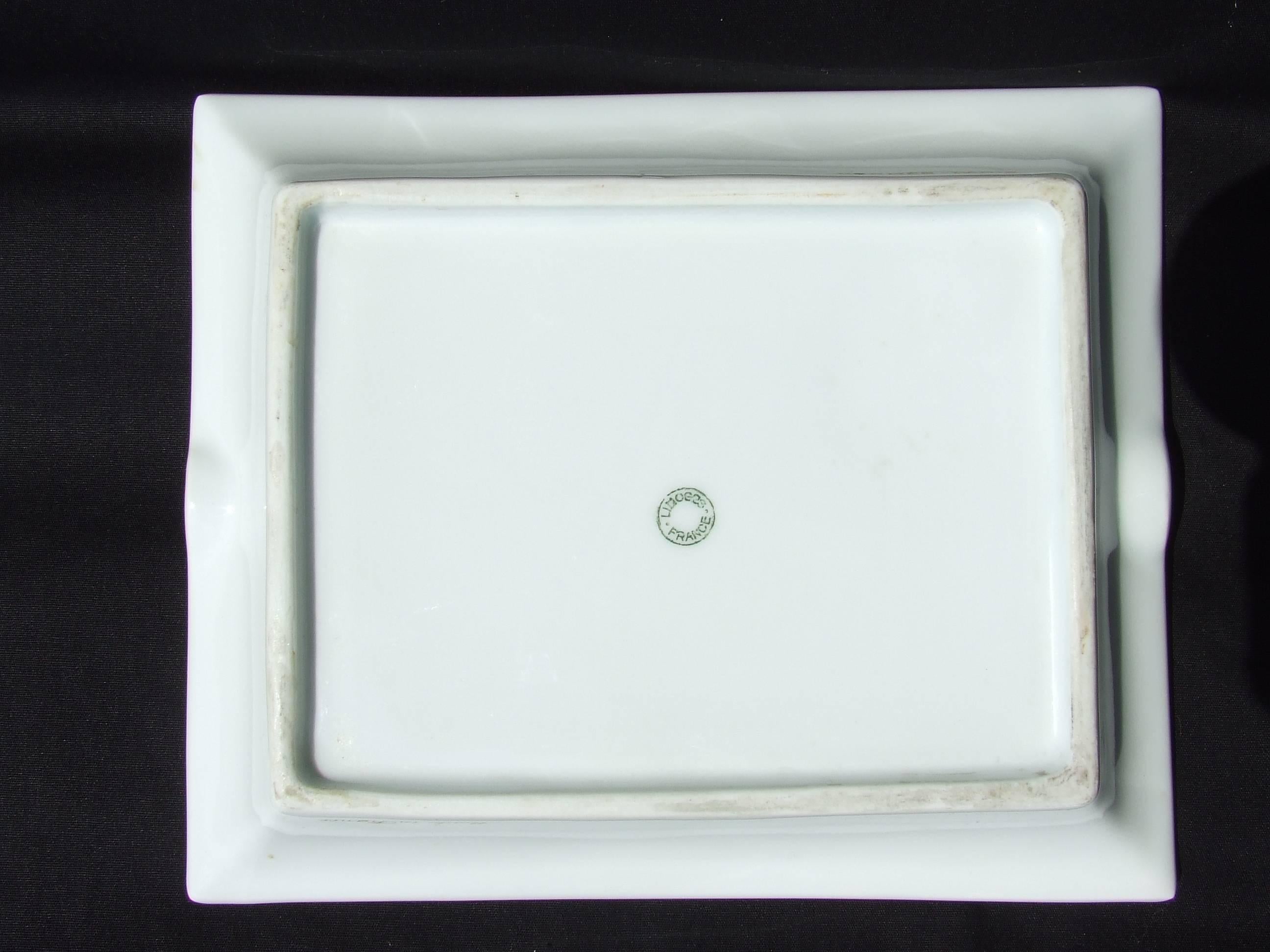 Hermès Vintage Porcelain Ashtray Change Tray Biche Deer Xavier de Poret 10