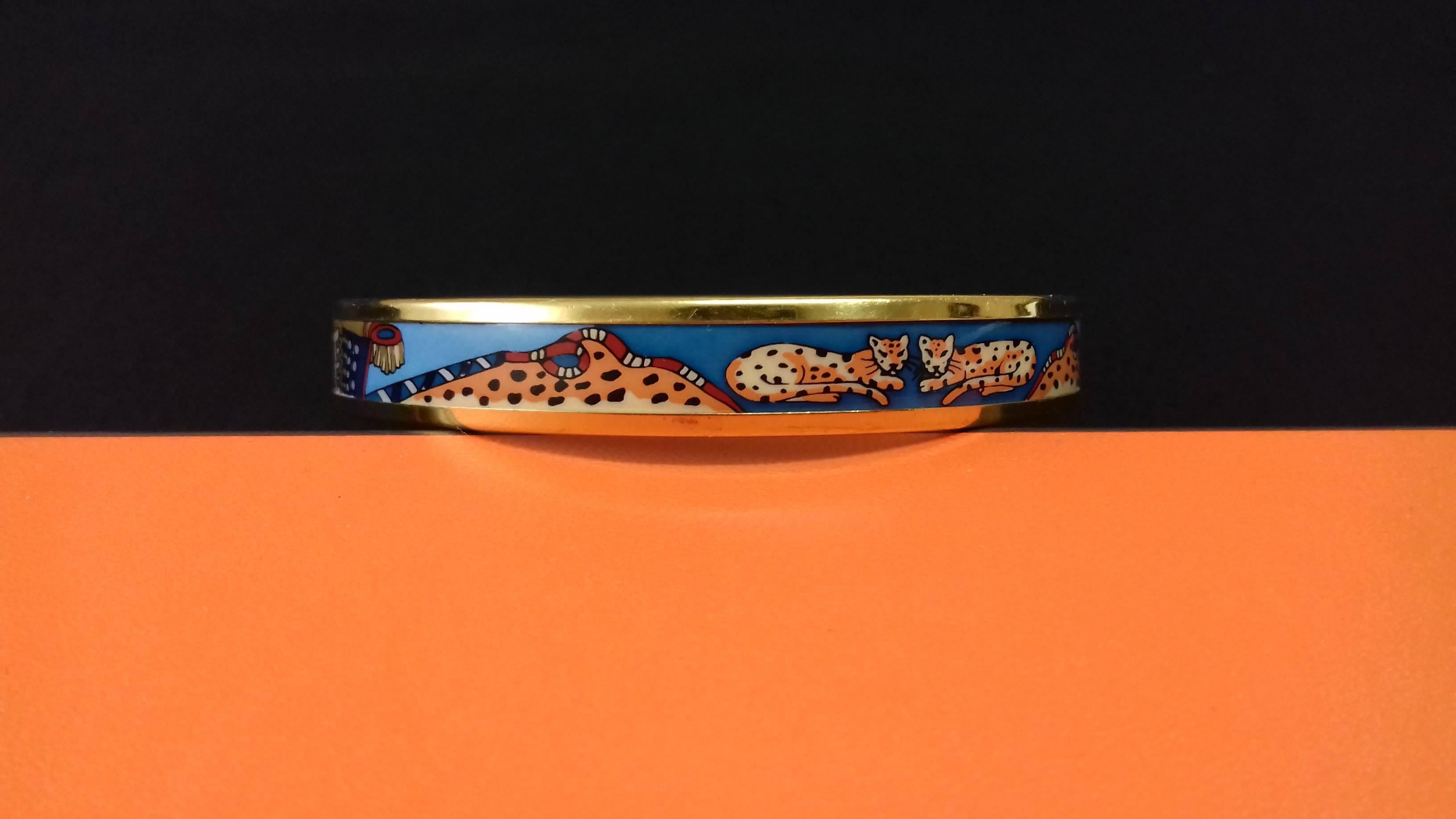 enamel bracelet with gold plated hardware