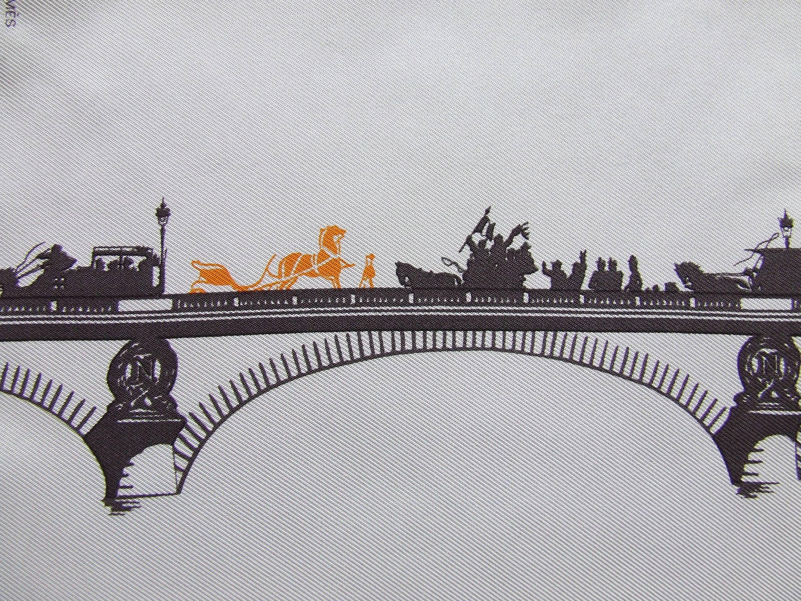 Hermès Carré Gavroche Pochette Air de Paris Paris in the Air Scarf, 2006 2