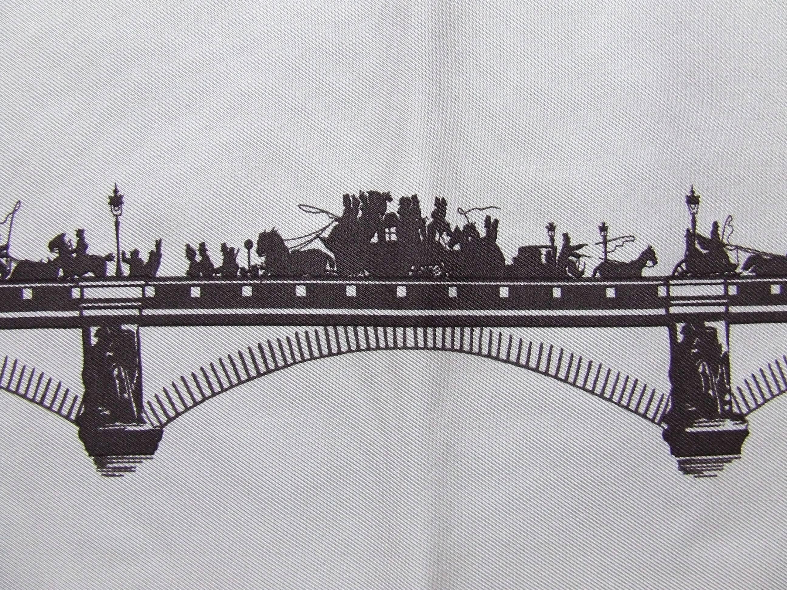 Hermès Carré Gavroche Pochette Air de Paris Paris in the Air Scarf, 2006 5