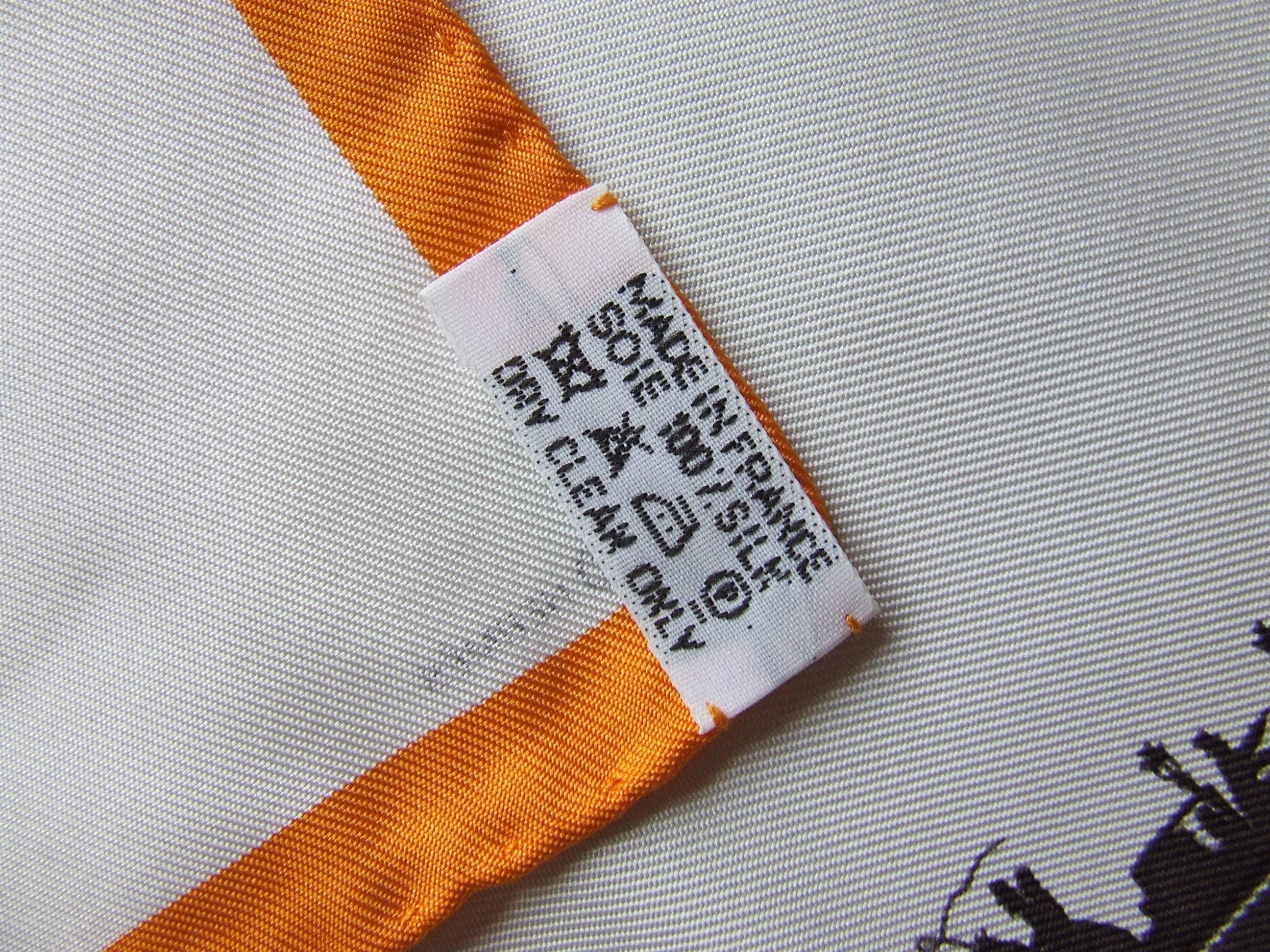 Hermès Carré Gavroche Pochette Air de Paris Paris in the Air Scarf, 2006 6
