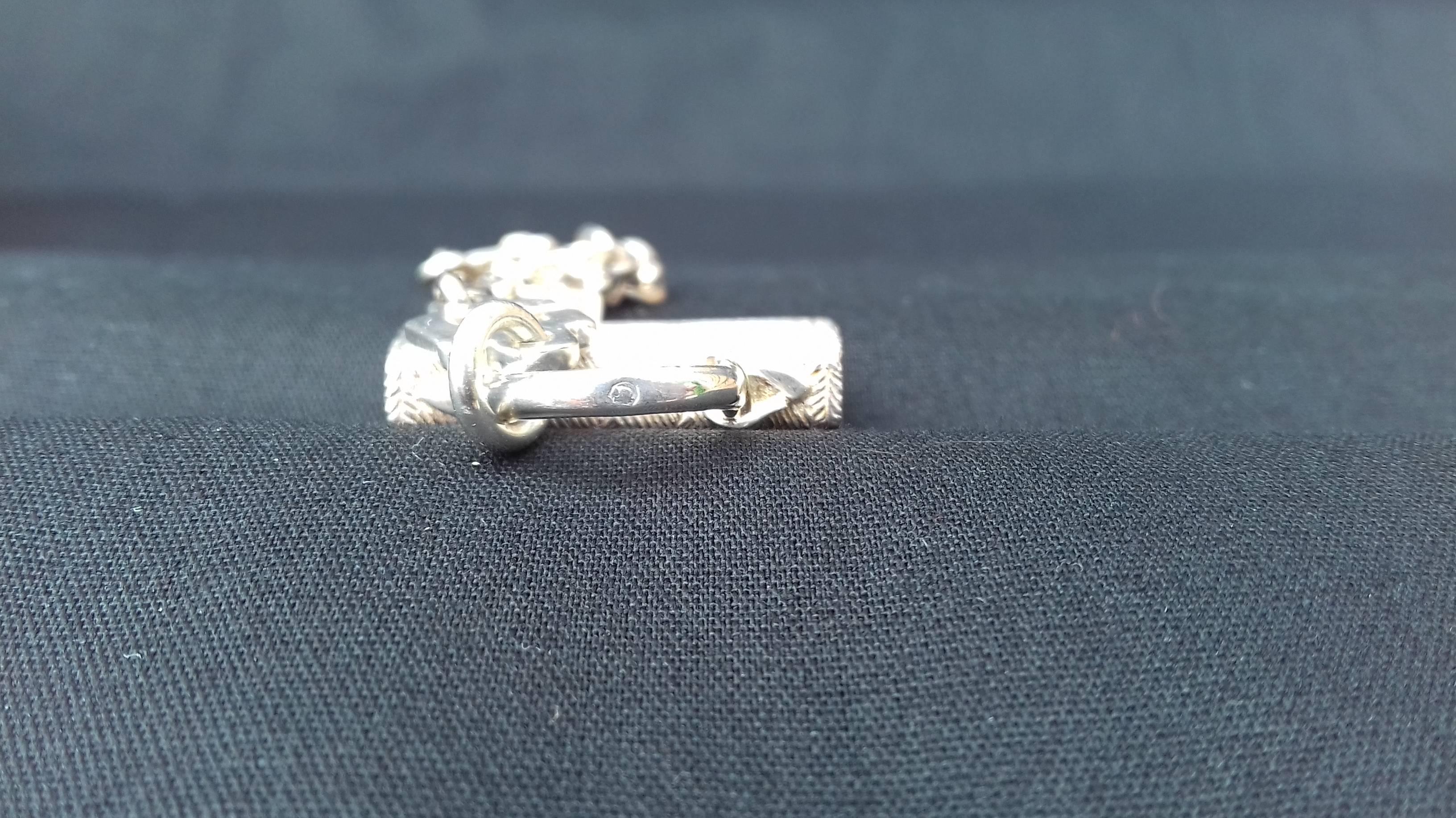 Hermès Key Ring / Holder / Chain Kelly Bag Silver Pendant Charm  5