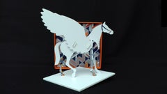 Hermès Pegasus Le Pégase Cheval Ailé Sangles en Zigzag Pattern In Box