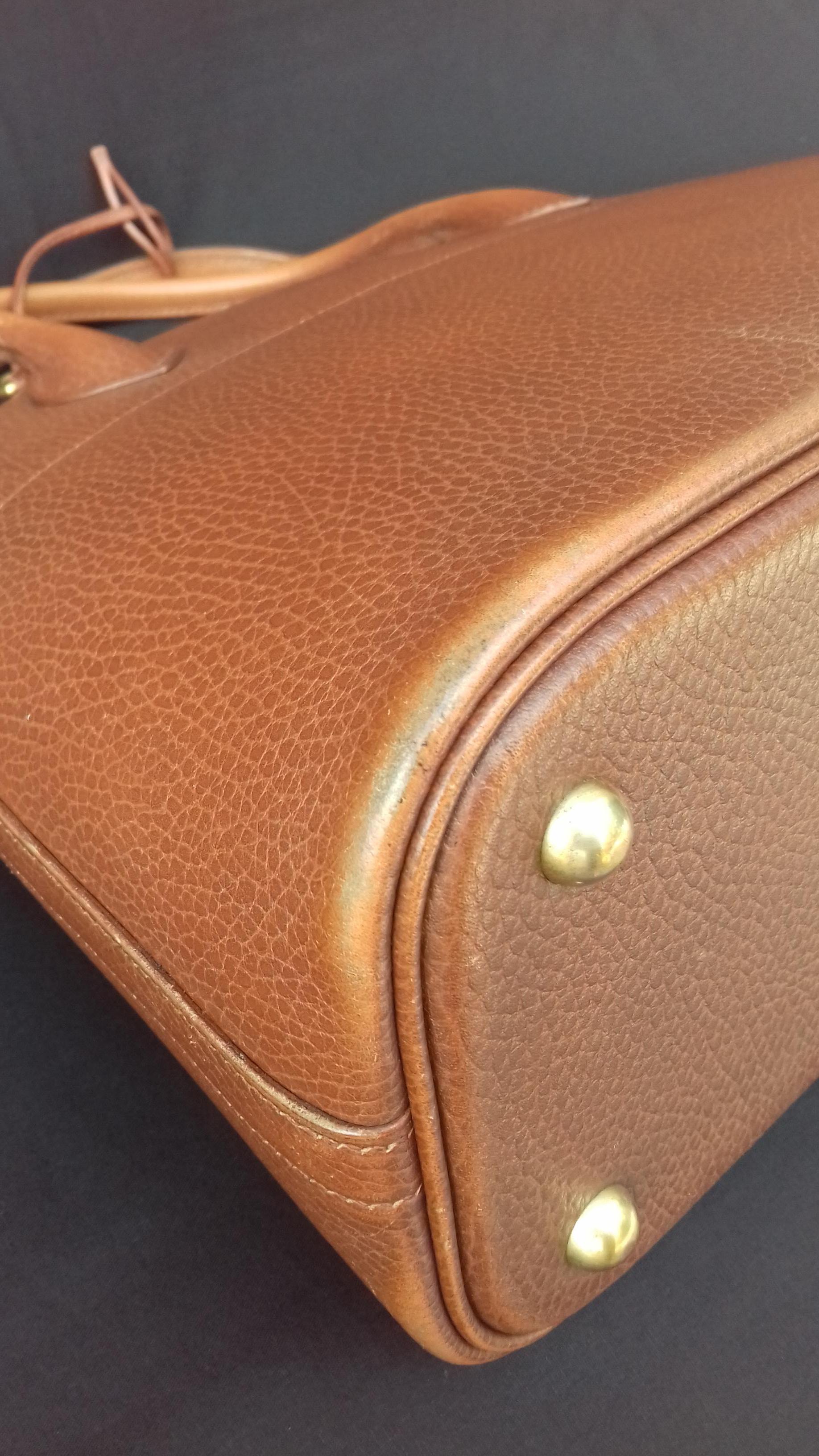 Hermès Vintage Bolide Bag 2 ways Brown Leather Golden Hdw 33 cm 13