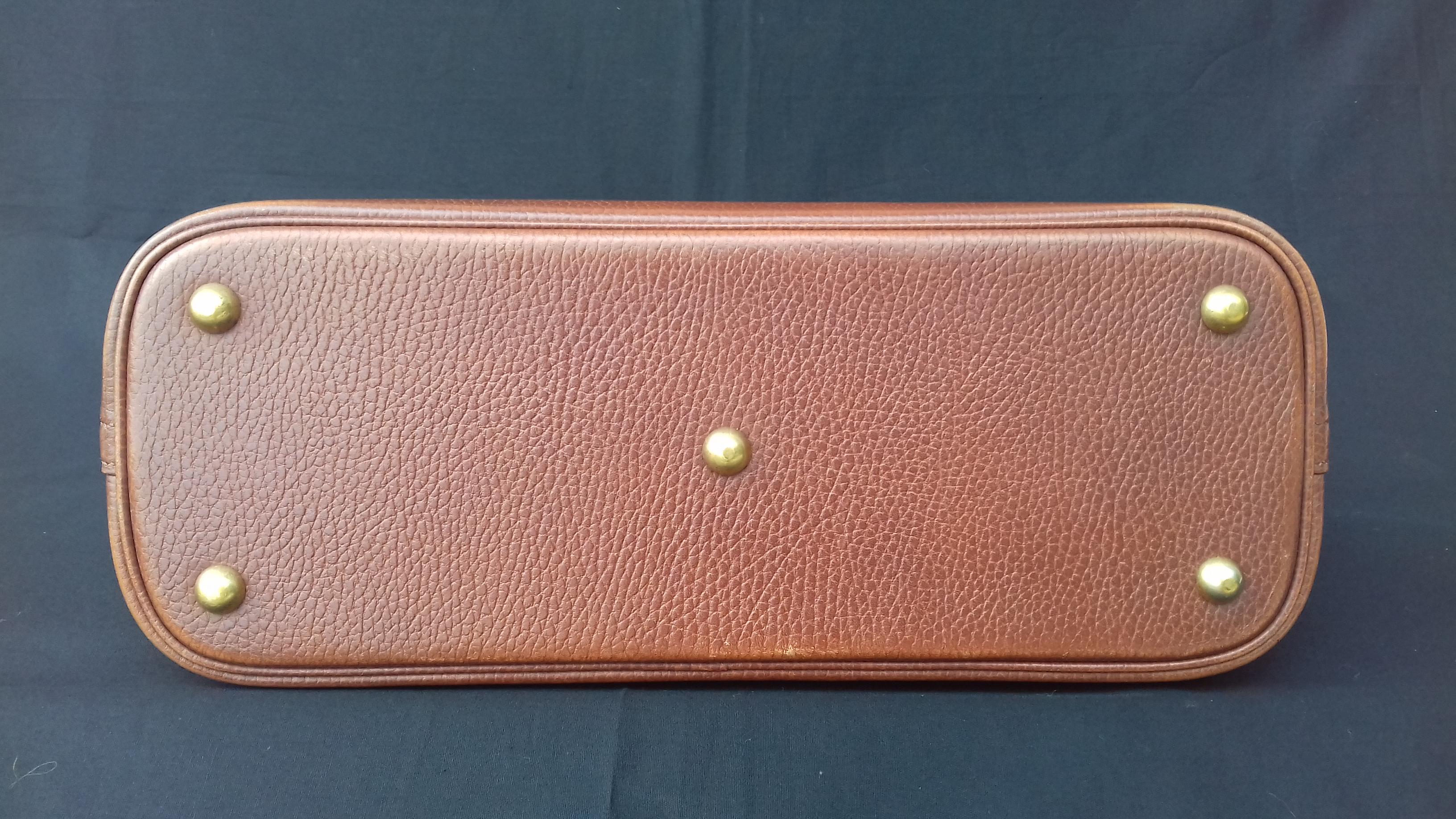 Hermès Vintage Bolide Tasche 2 Wege Braun Leder Golden Hdw 33 cm 1