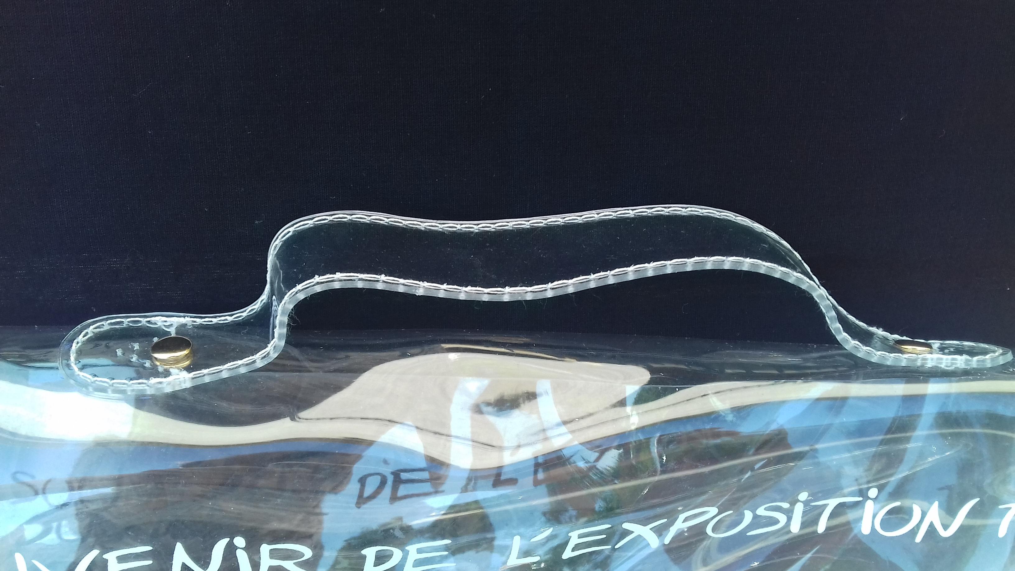 Hermès See-Through Kelly Clear Plastic Vinyl Bag 1998 40 cm Collector Rain Cover 8