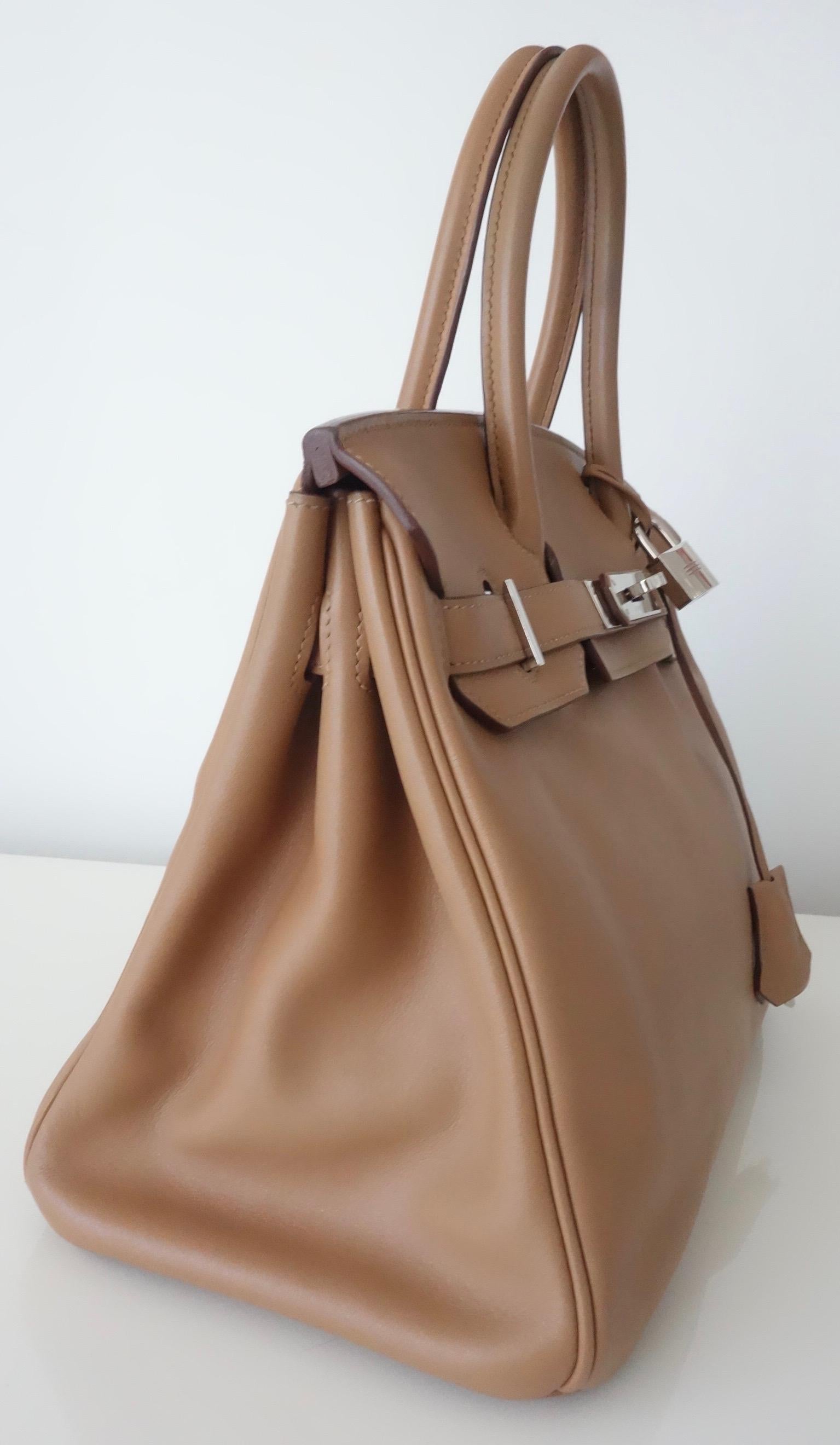 Hermès Swift Leather Biscuit Phw 30 cm Birkin Bag   5