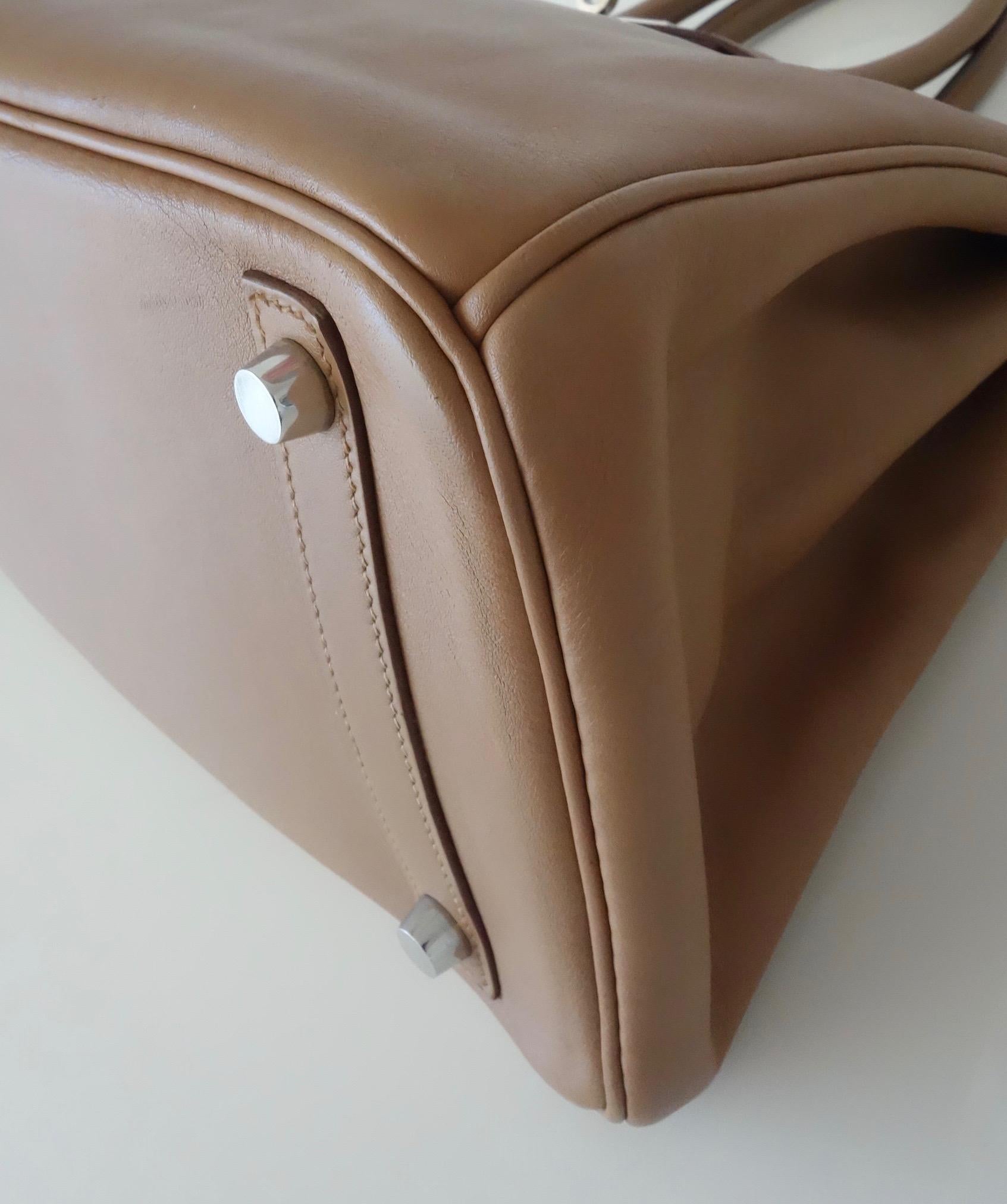 Hermès Swift Leather Biscuit Phw 30 cm Birkin Bag   10