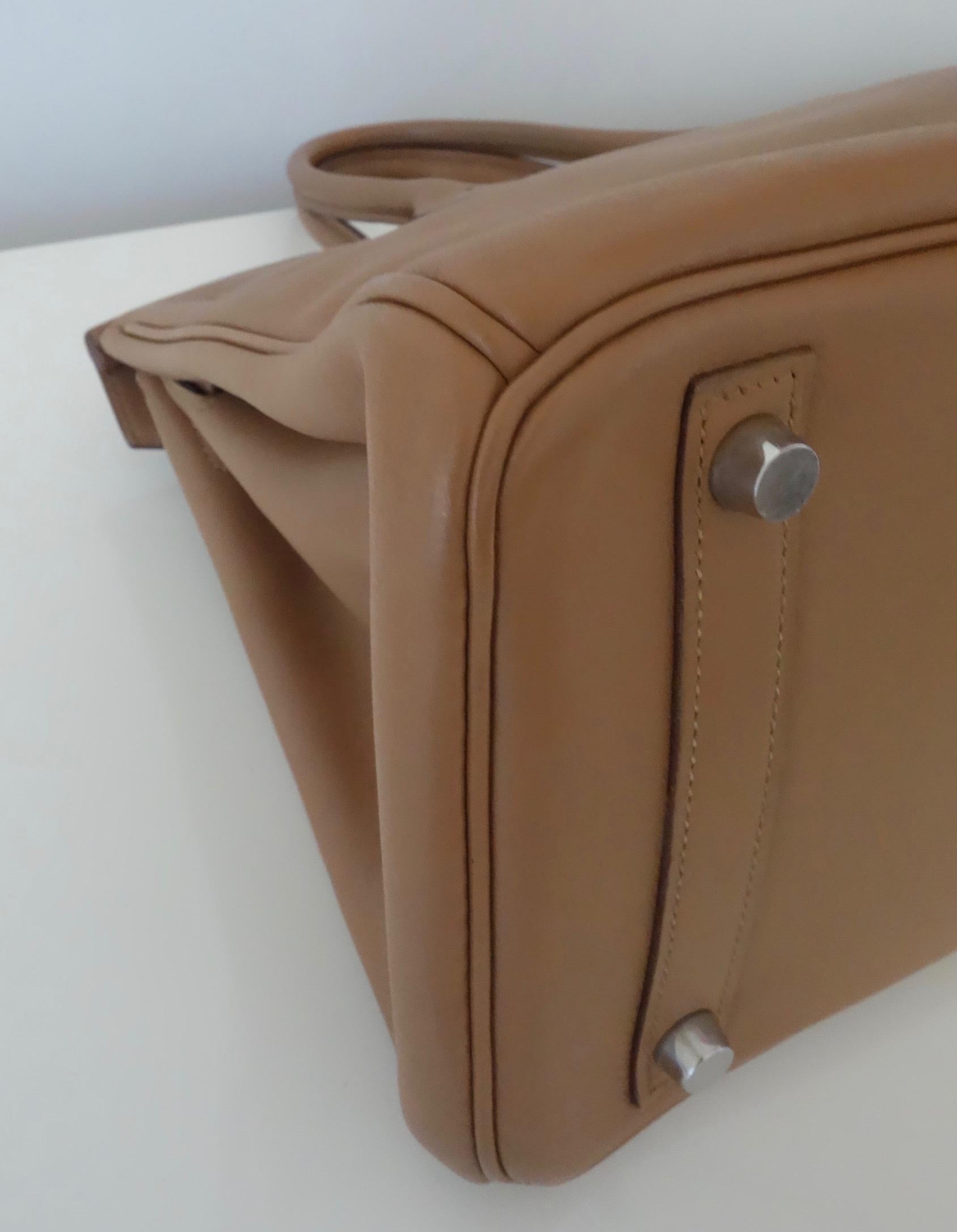 Hermès Swift Leather Biscuit Phw 30 cm Birkin Bag   11