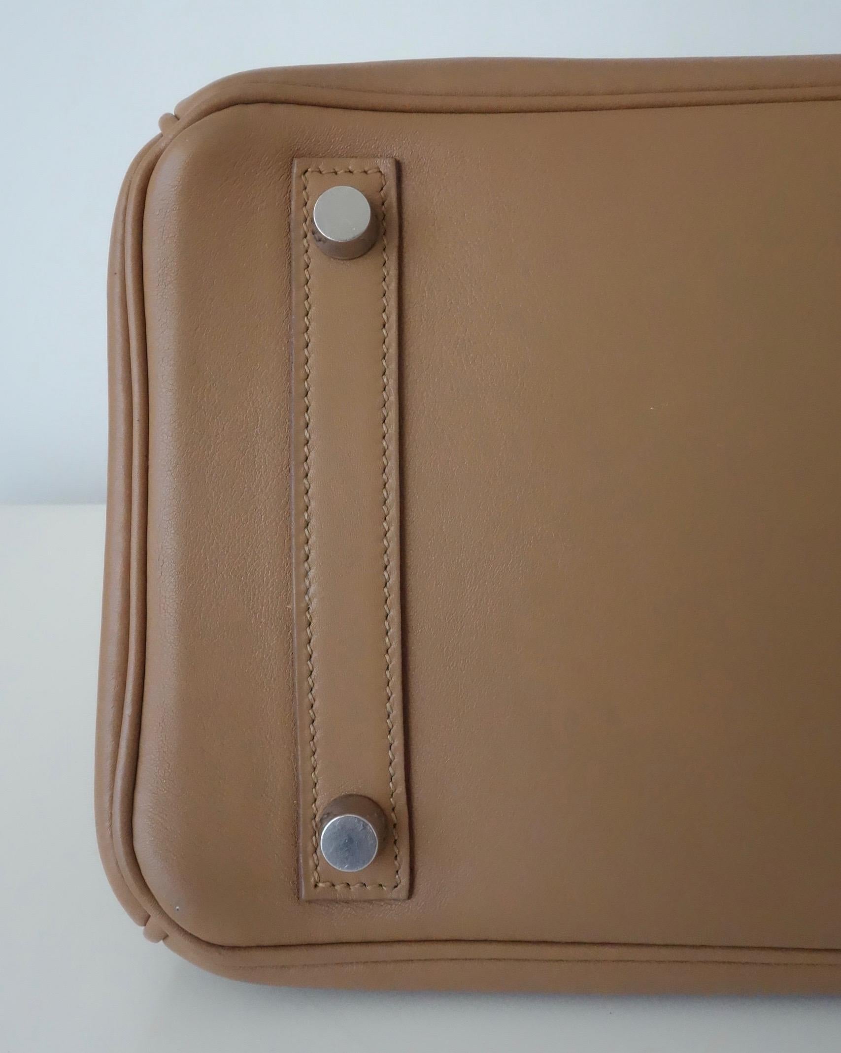 Hermès Swift Leather Biscuit Phw 30 cm Birkin Bag   13