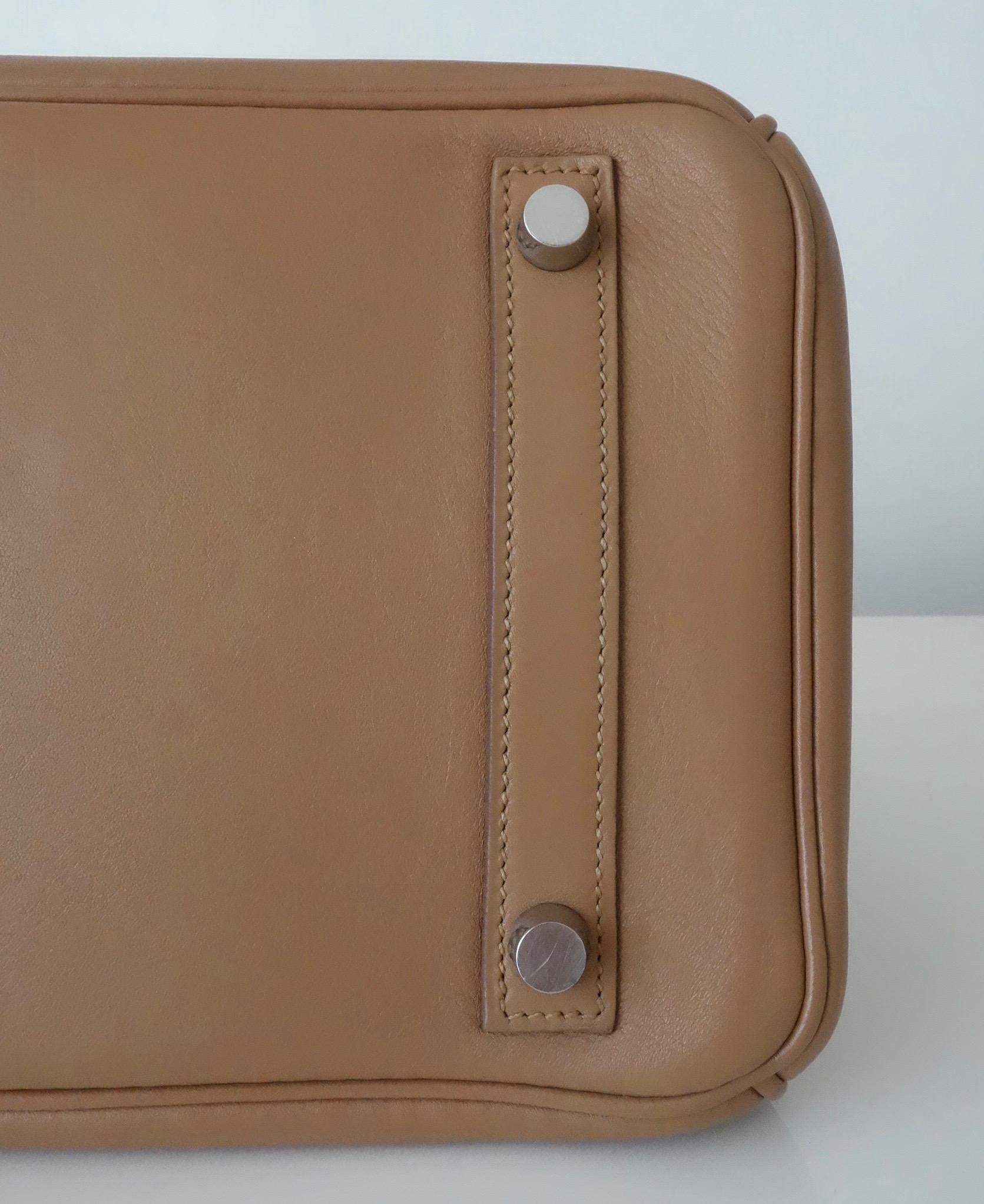 Hermès Swift Leather Biscuit Phw 30 cm Birkin Bag   14