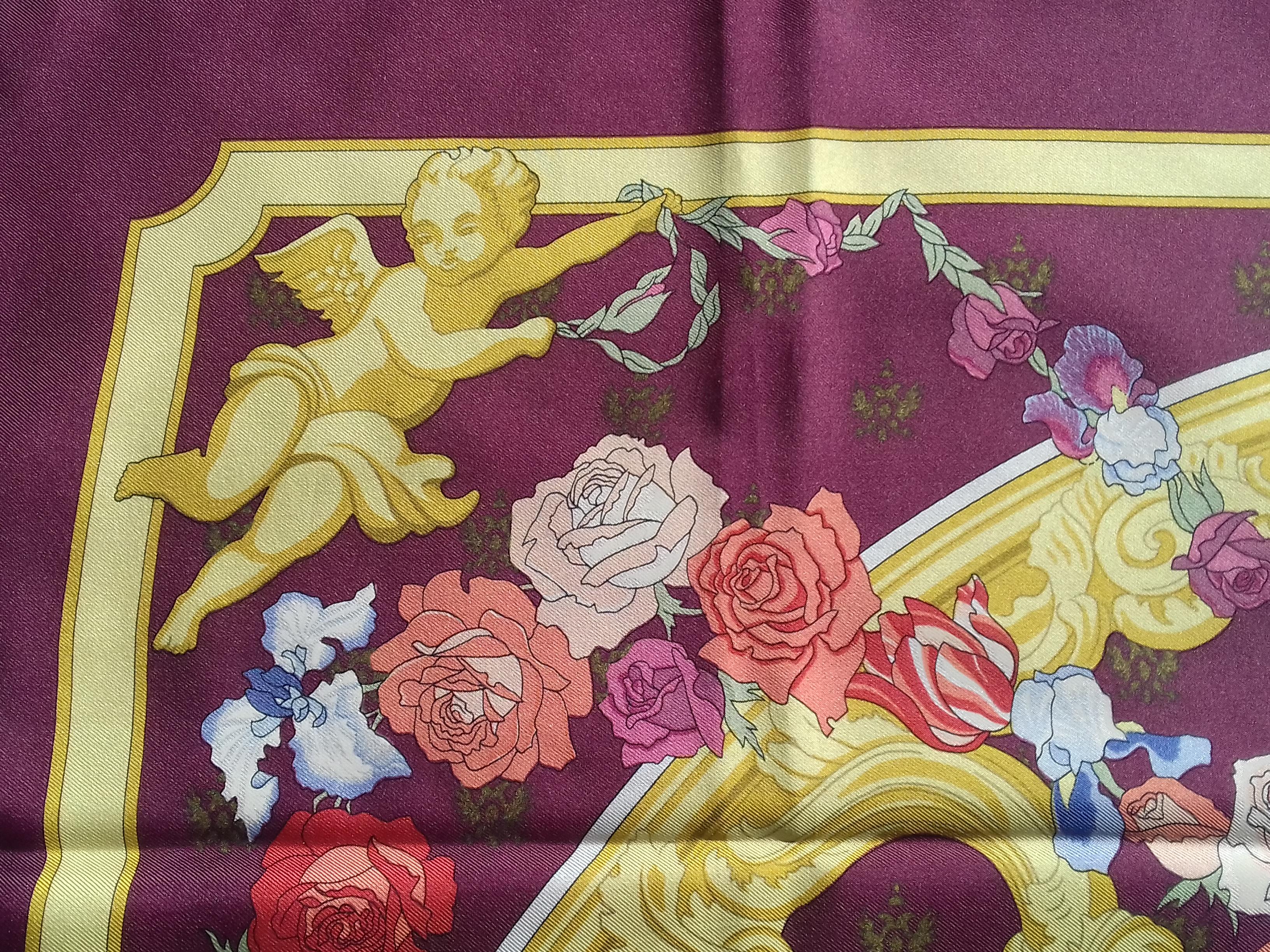 Hermès Silk Scarf Vintage Roue Arriere du Carosse Imperial Vauzelles 1983 1B For Sale 6