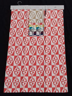 Hermès Piece of Tissue Fabric Optique Chaine Ancre Anchor Chain Pattern Cotton