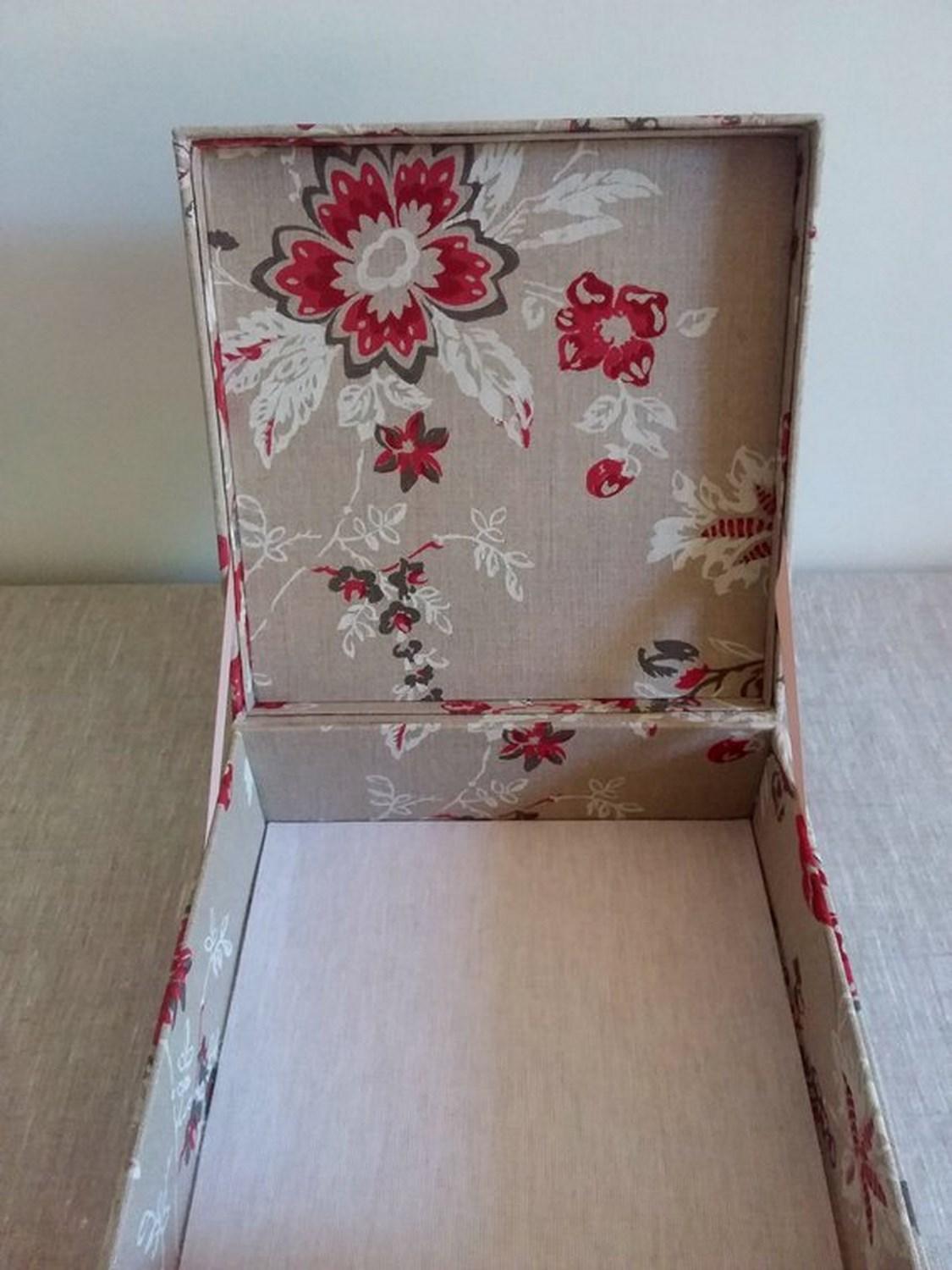 Les Olivades Linen Tissue Decorative Storage Box for Scarves 3