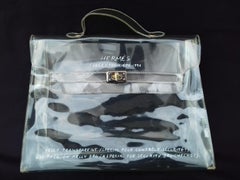 Hermès See-Through Kelly Clear Security Bag Check-in 1996 32 cm Collector