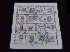 Hermès Vintage Silk Scarf La Comtesse de Segur Philippe Dumas 1982 2B Rare
