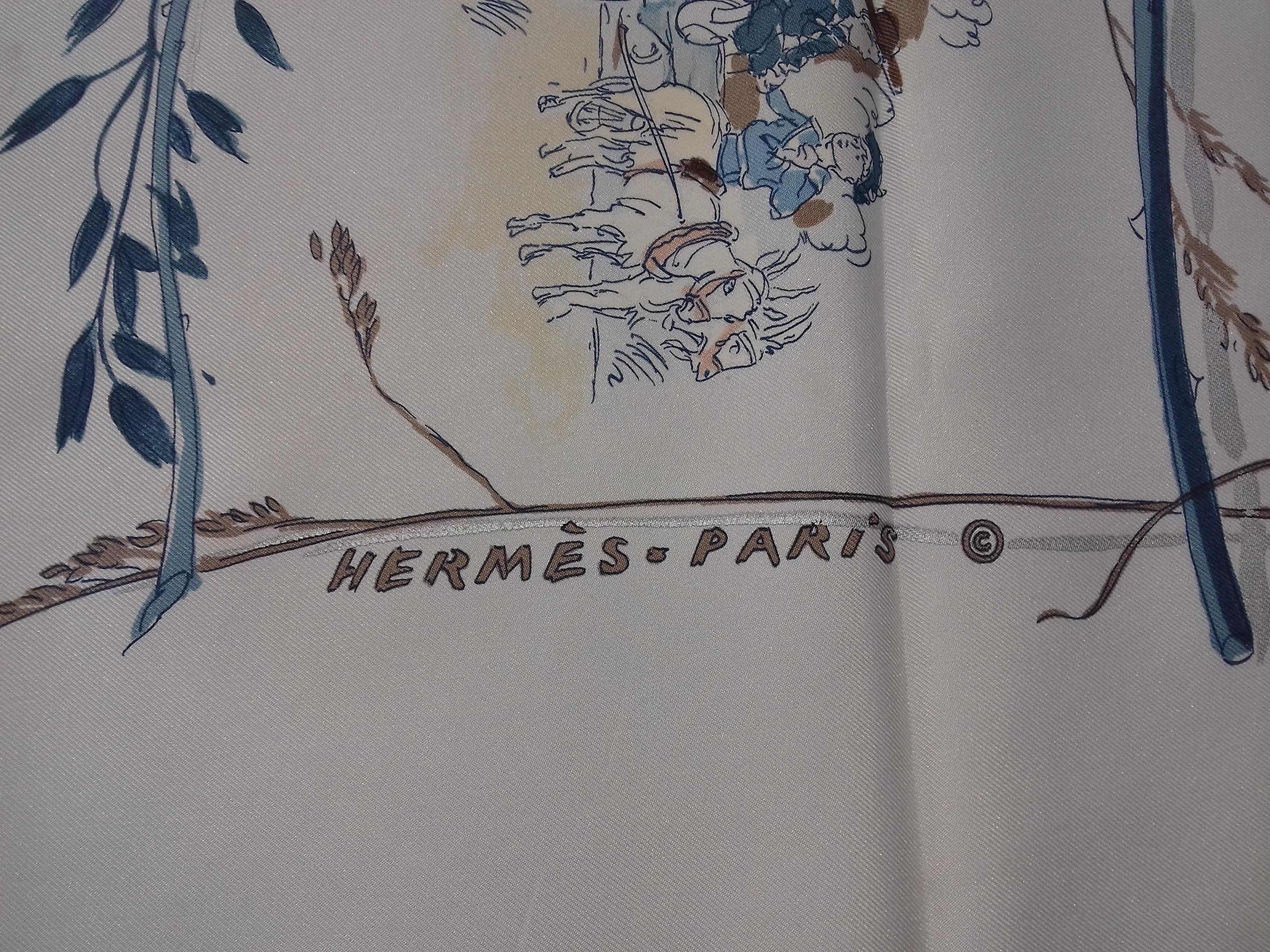 Hermès Vintage Silk Scarf La Comtesse de Segur Philippe Dumas 1982 2B Rare 5