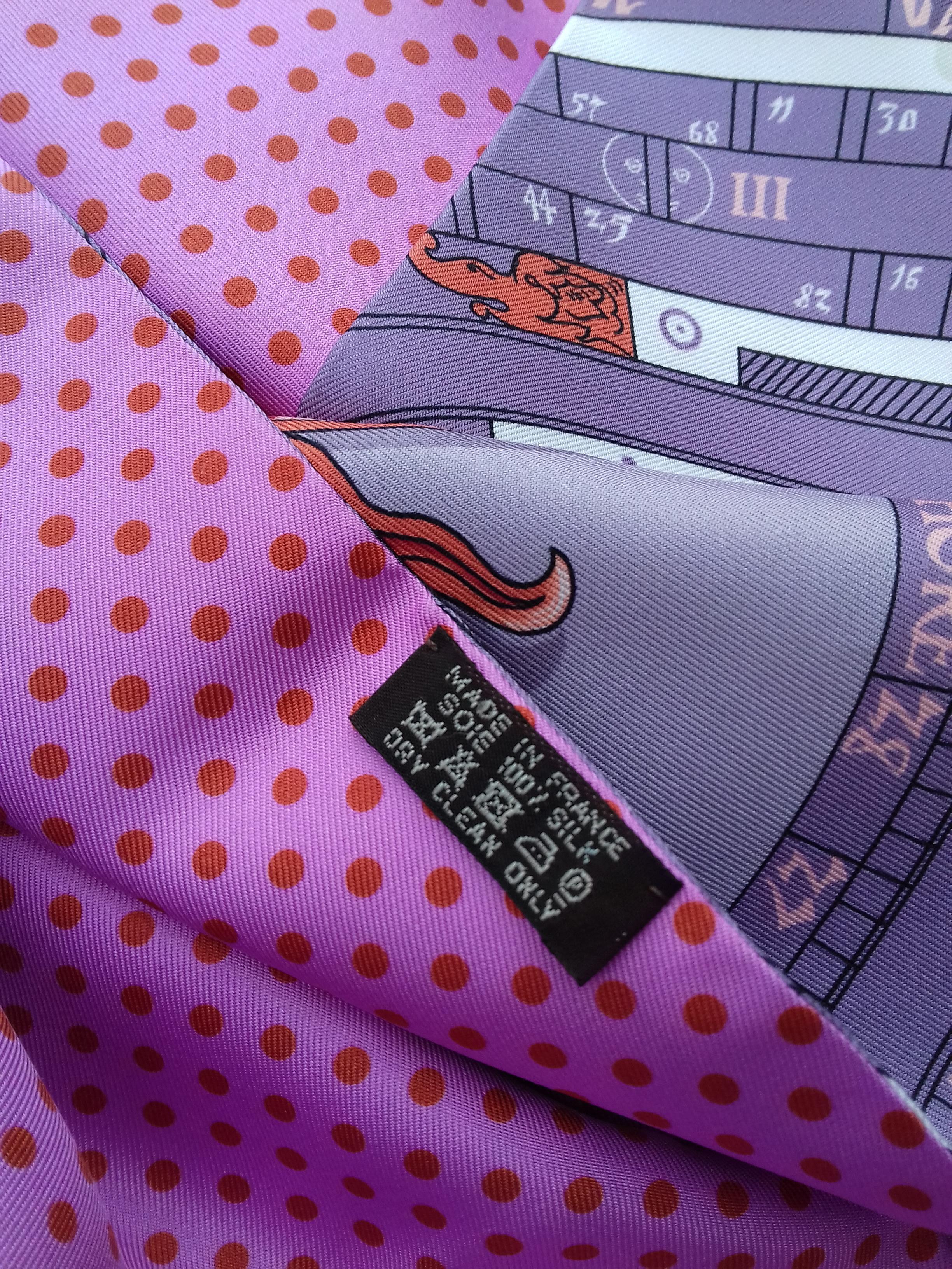 Hermès Silk Scarf Maxi Twilly Cut Astrologie Pois (Dies et Hore) Parma In Box 4