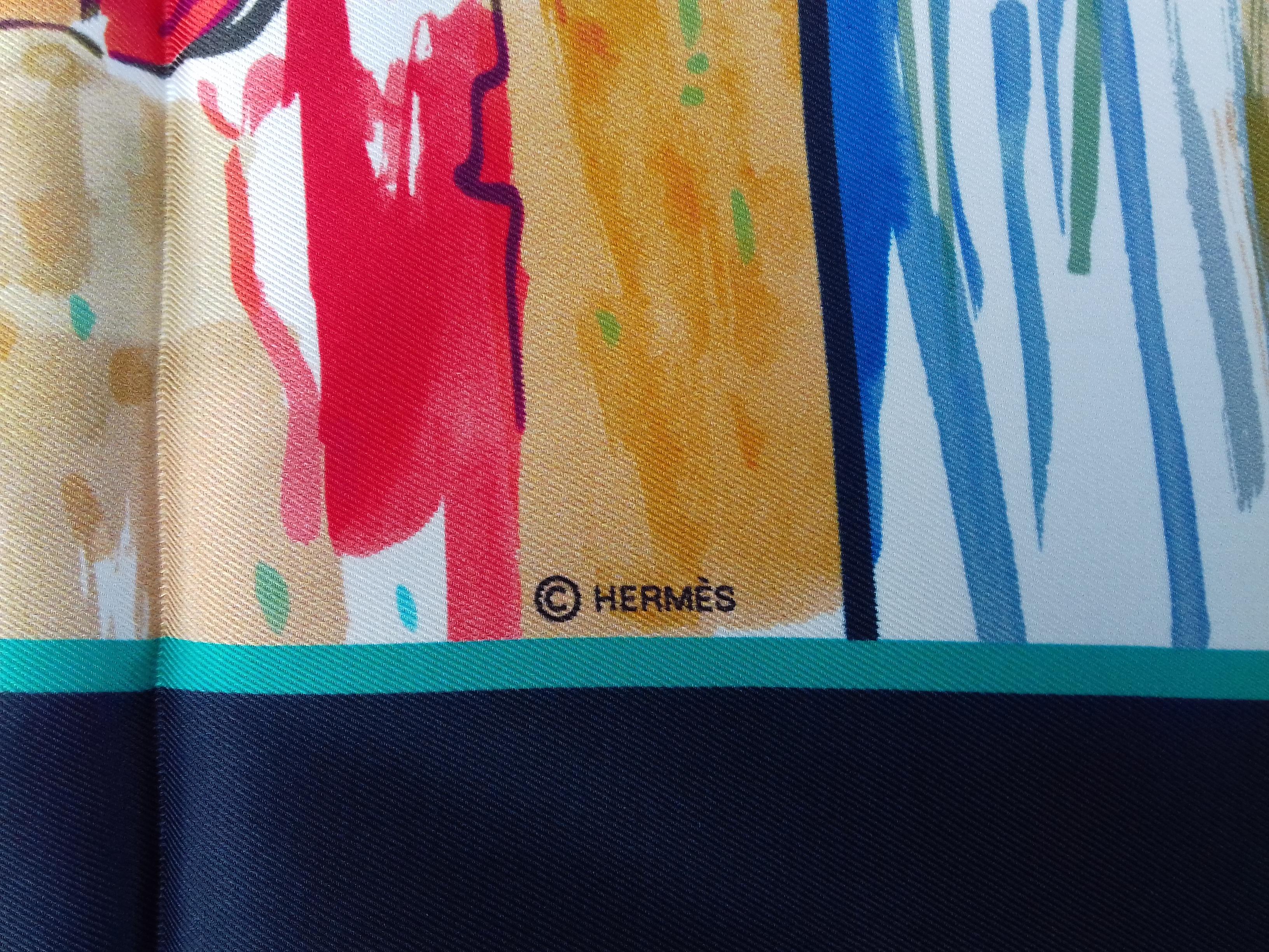 Hermès Silk Scarf Bain de Mer Jean Louis Clerc 2016 68 cm 1