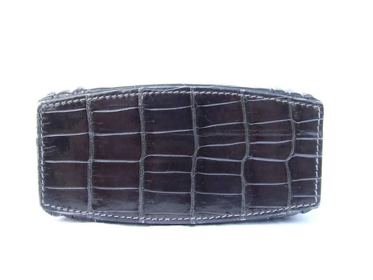 Authentic Hermes Padlock Handbag Grey Crocodile Niloticus RARE at ...