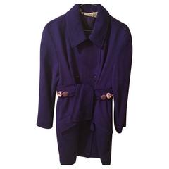 Retro 1990s Valentino Purple Coat