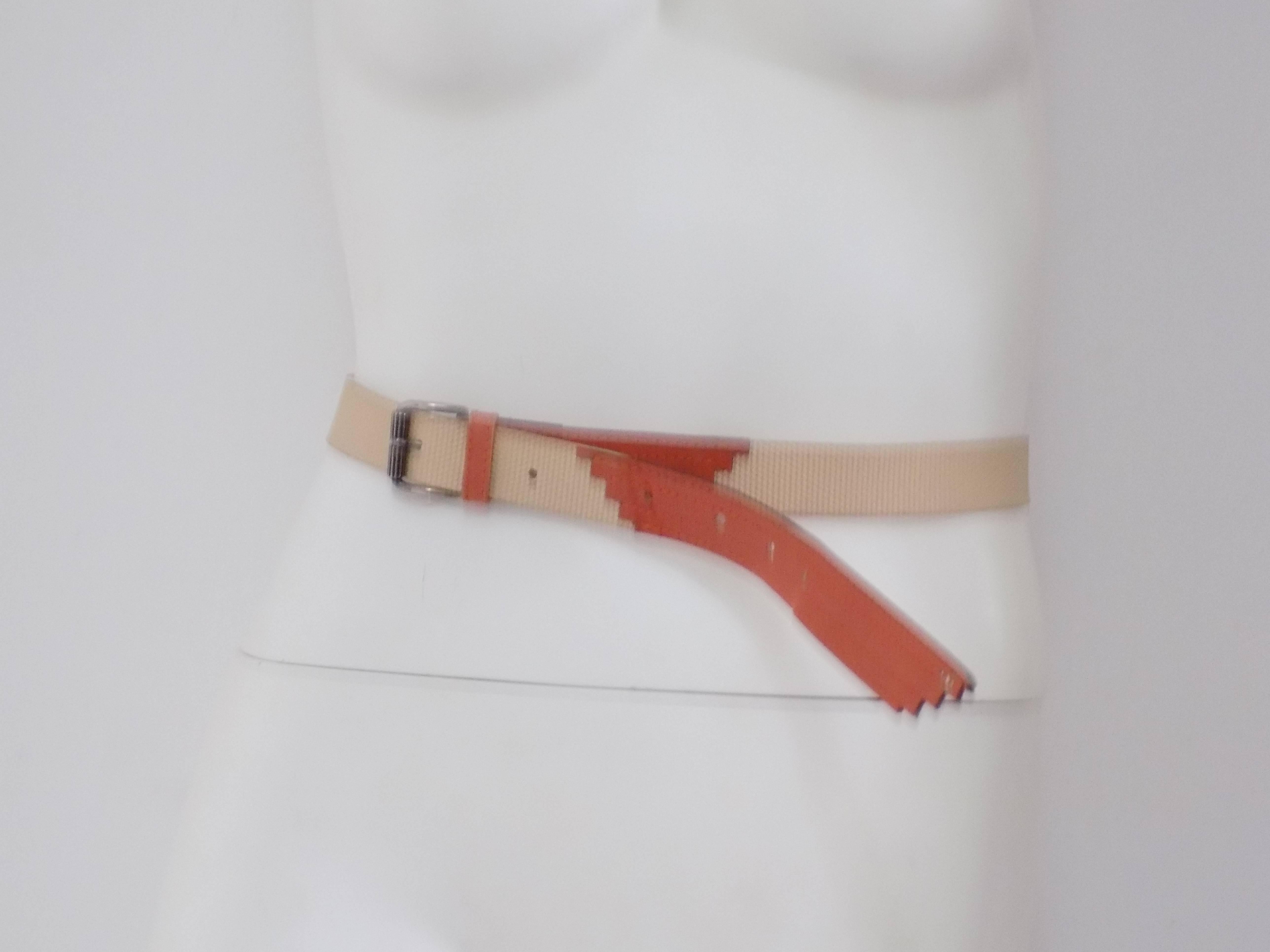 Gianni Versace beije orange belt

Totally made in italy in italian size range m
