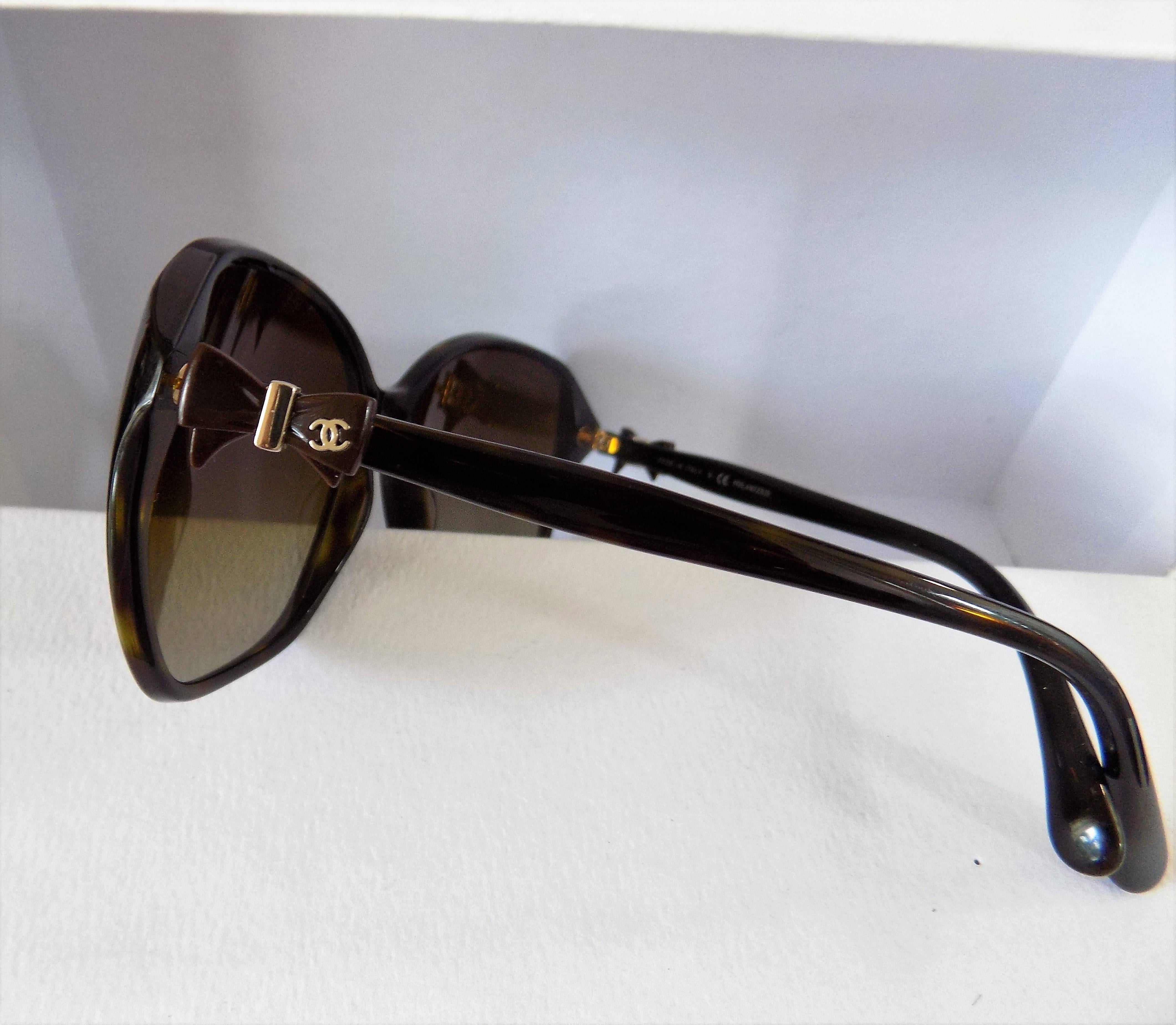 Women's Chanel Brown Sunglasses