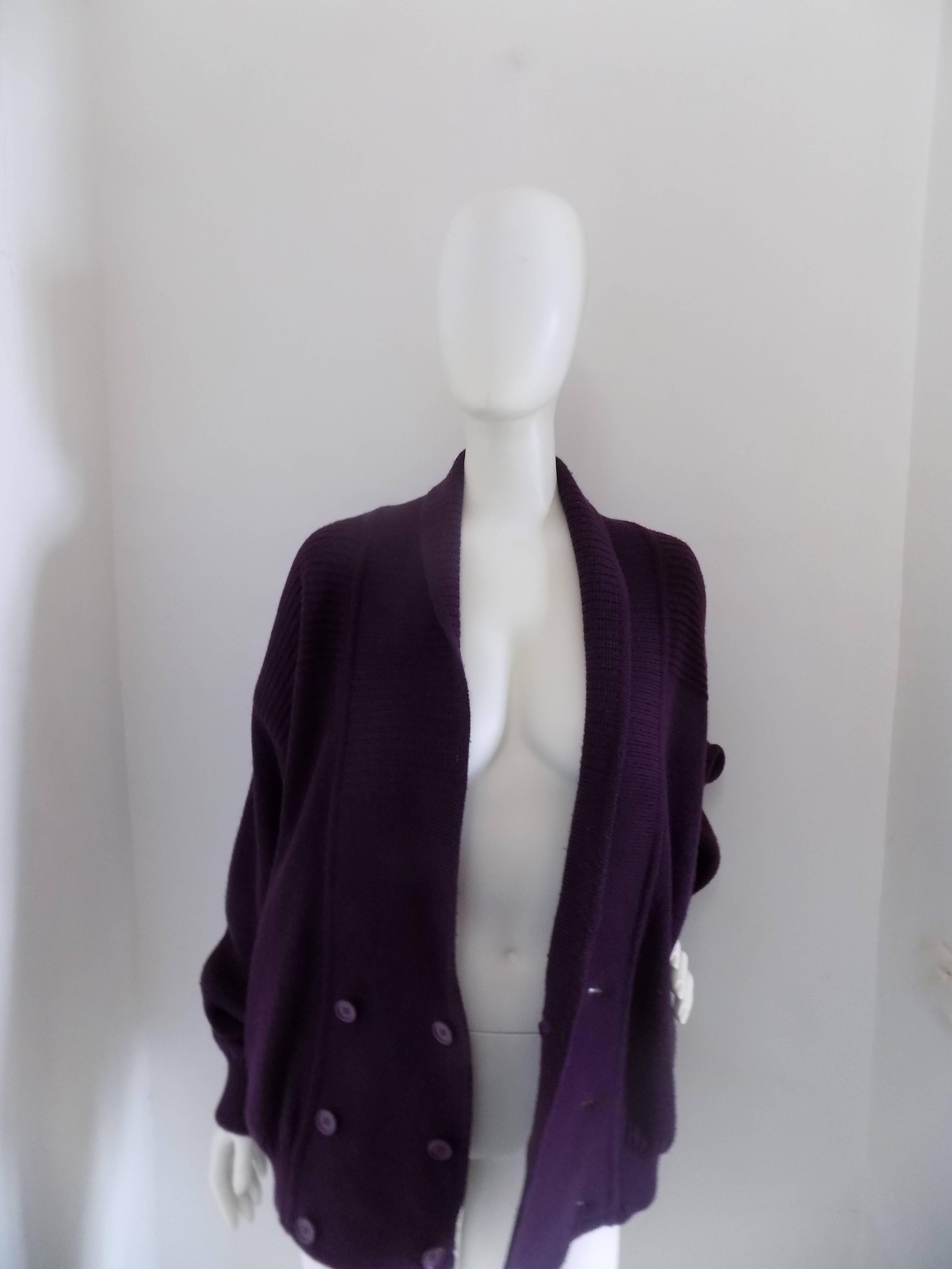 Women's or Men's Yves Saint Laurent Purple Cardigan