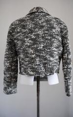 Valentino Vintage Black and White Wool Jacket Size 10 Made in Italy