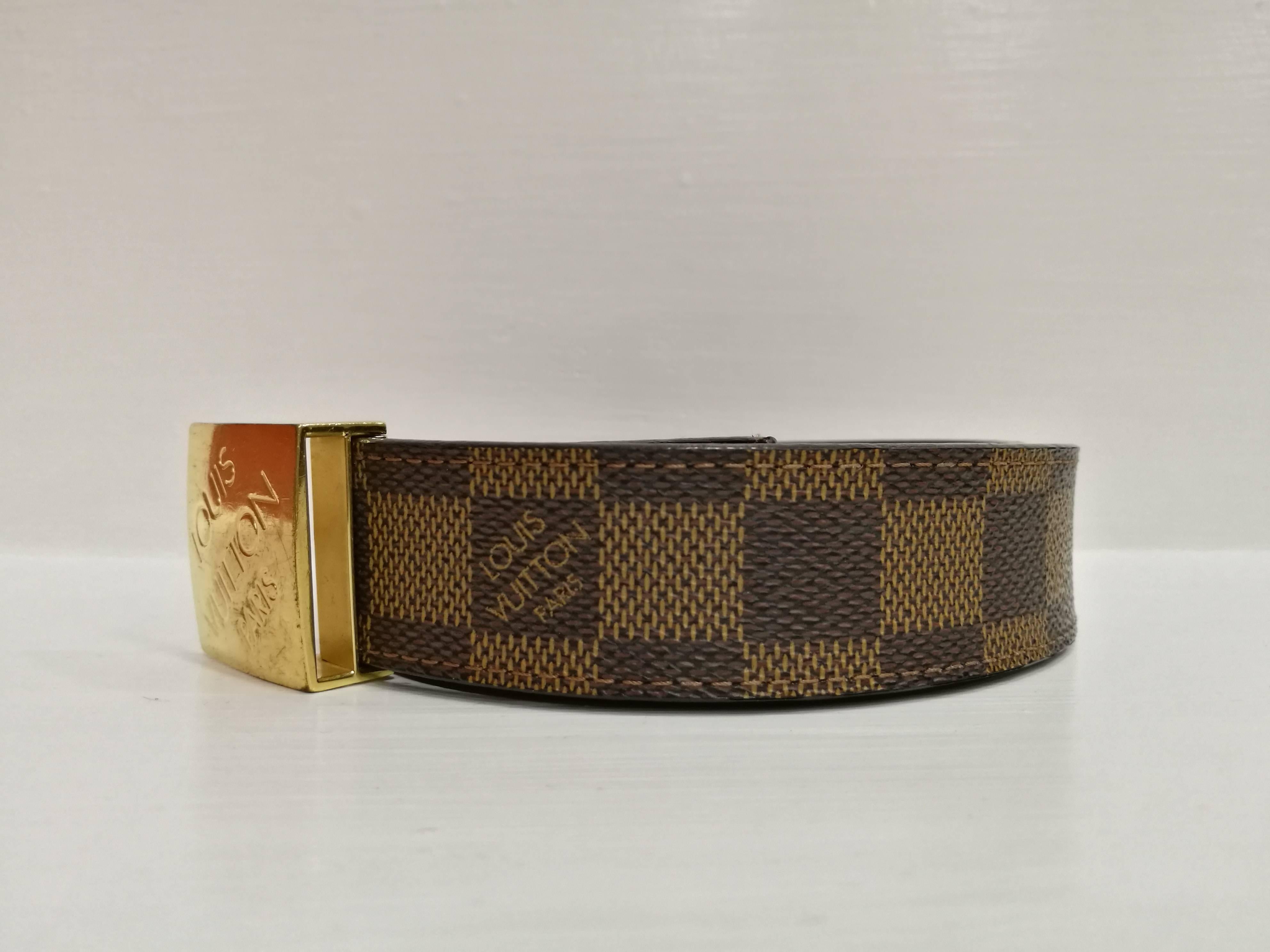 Brown Louis Vuitton Damier Belt