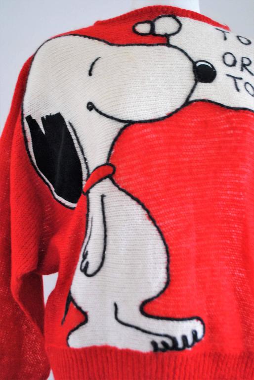 J.C de Castelbajaf for Iceberg red Snoopy sweater 
