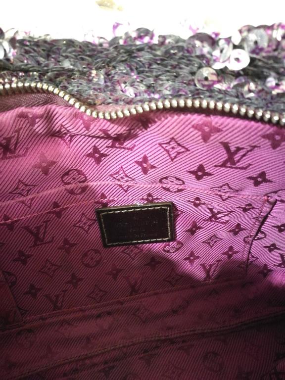Louis Vuitton Limited Edition Violette Sequin Rococo Pochette