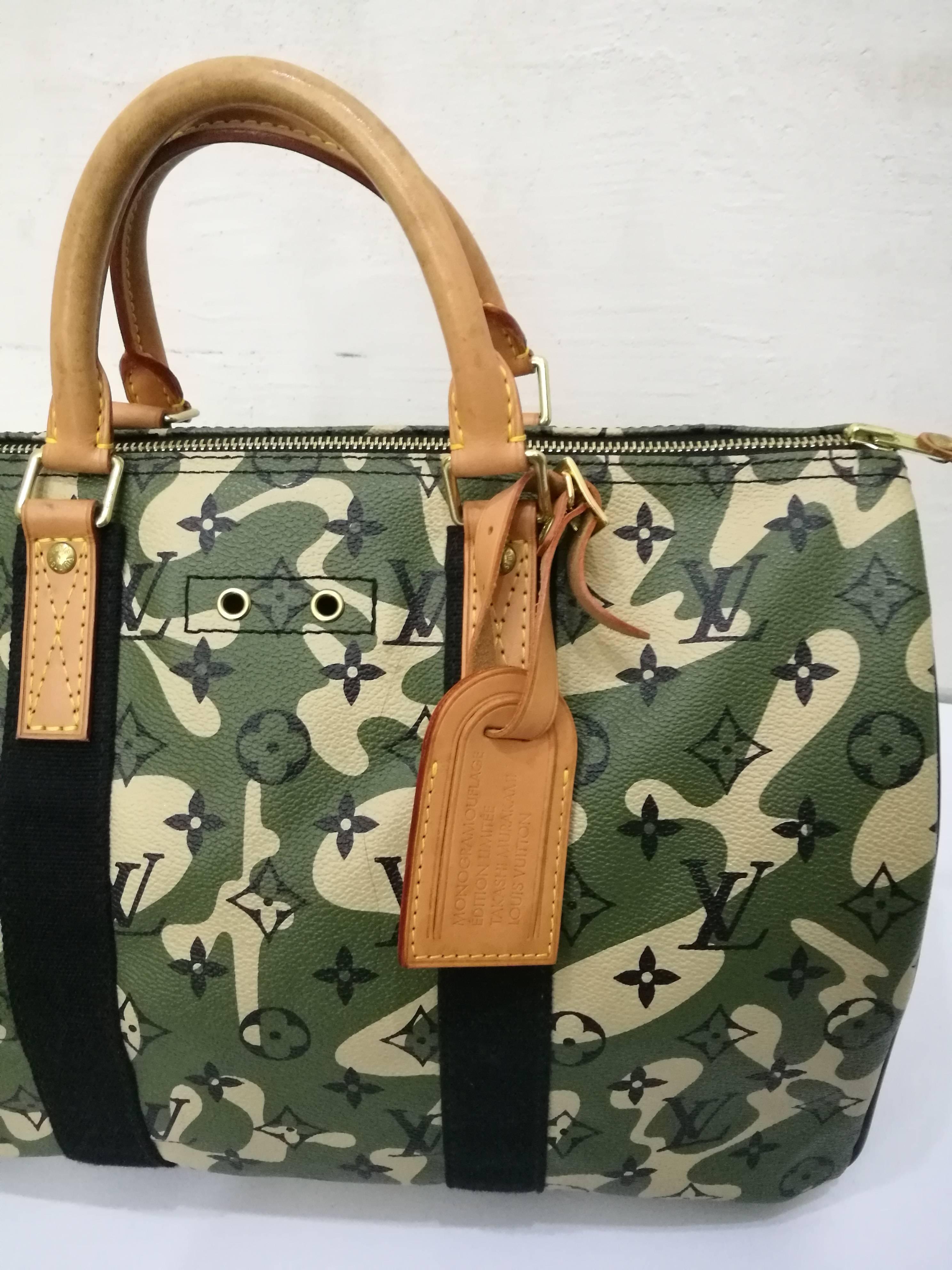 Brown Rare Louis Vuitton Monogramouflage Collection Speedy 35