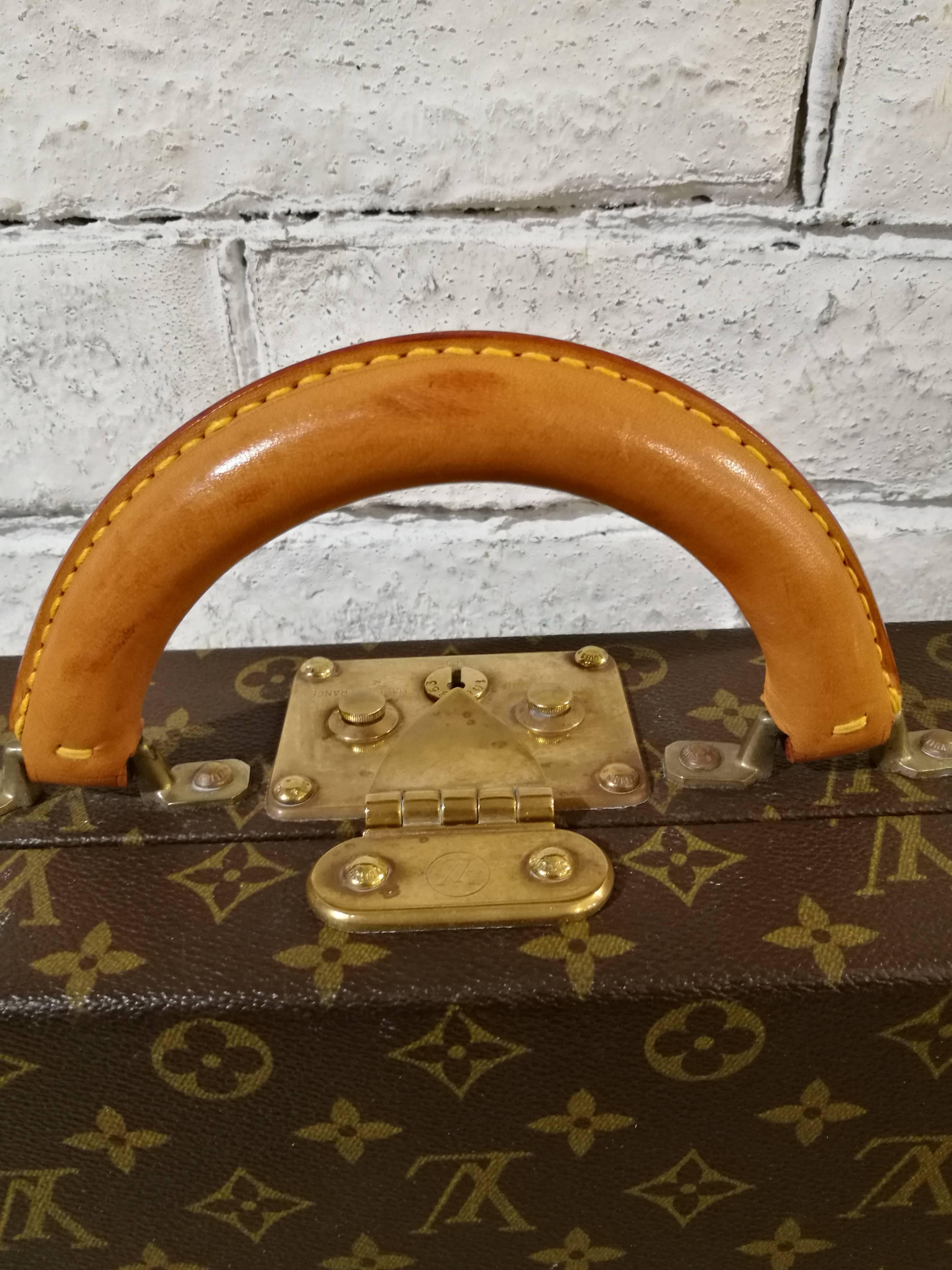 Brown Louis Vuitton Vintage Monogram Luggage