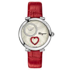 Salvatore Ferragamo Cuore Collection Red Wrist Watch 9