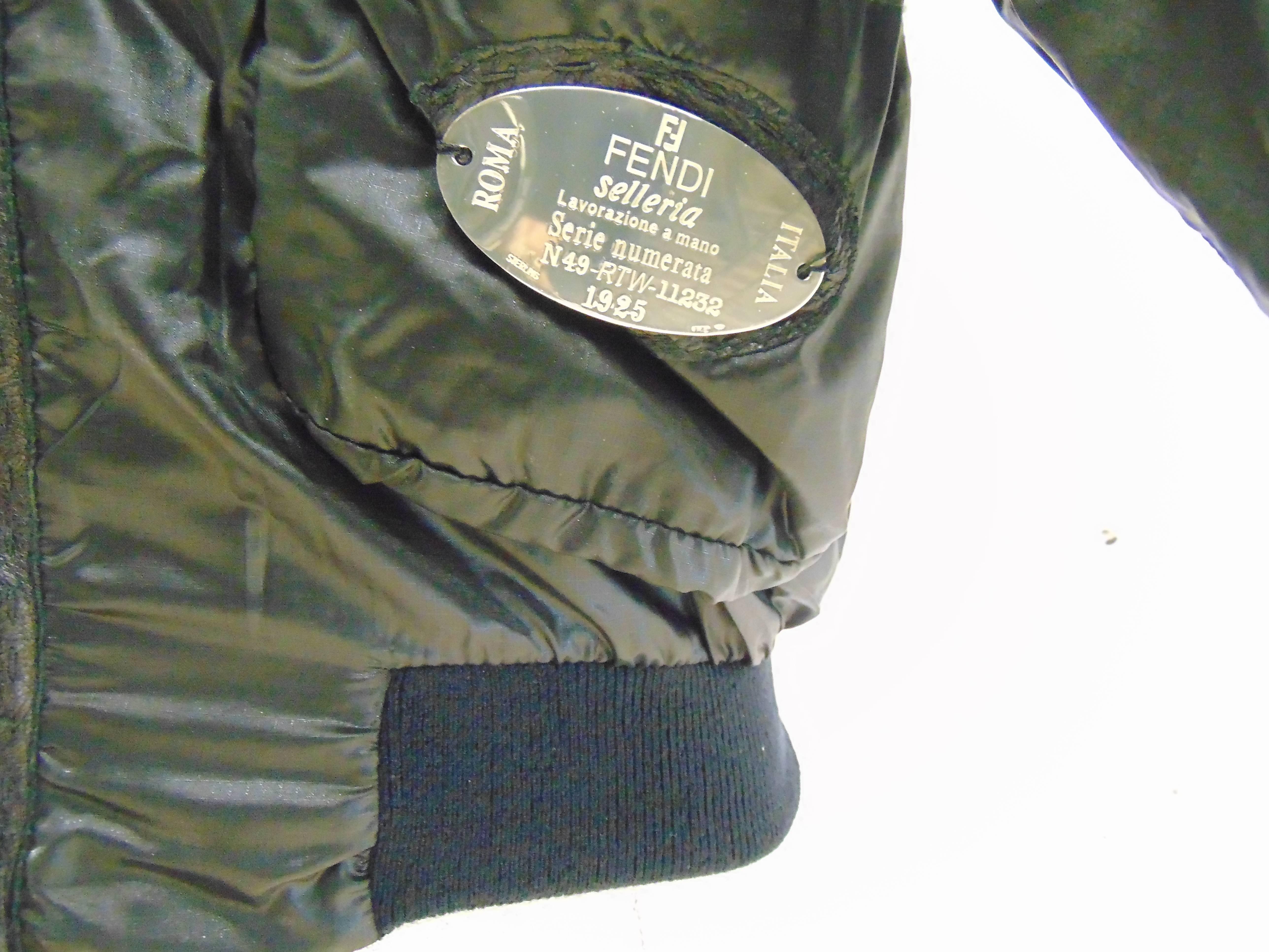 Fendi Selleria black jacket For Sale at 1stDibs | fendi vintage jacket