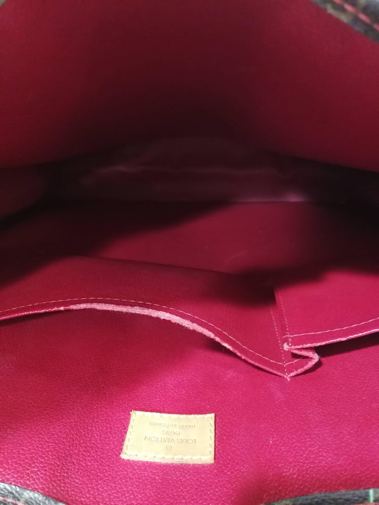 Louis Vuitton x Takashi Murakami Monogram Cherry Sac Plat Bag M95010 NS Tote