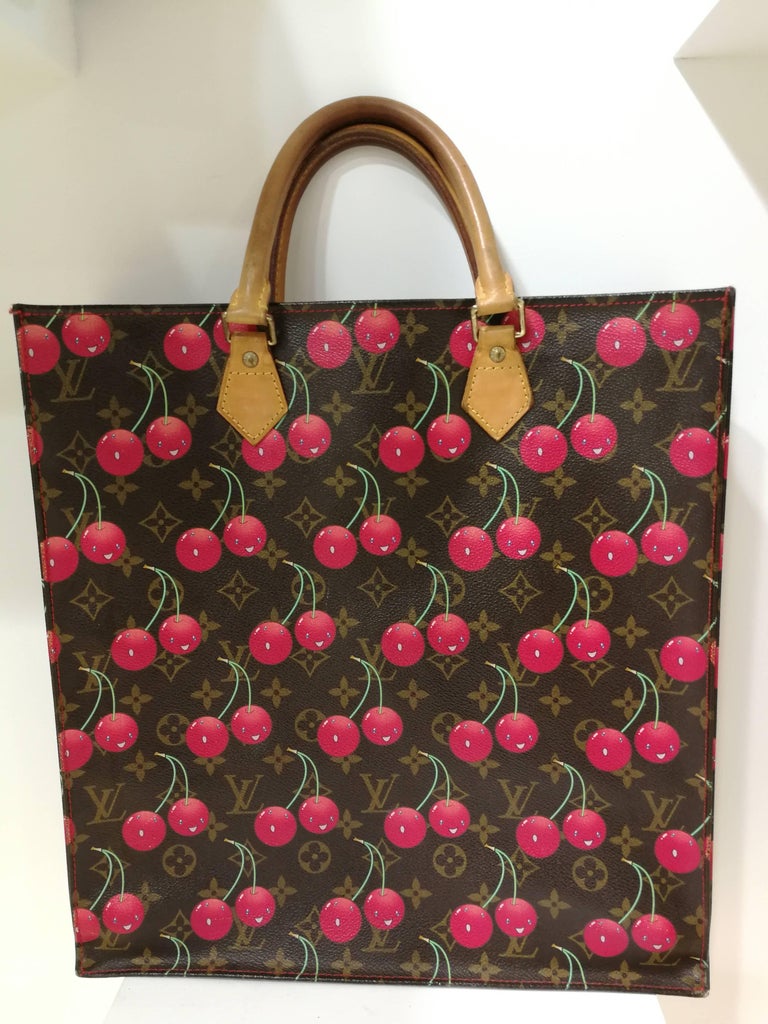 Louis Vuitton Murakami Sac Plat Cherry Bag at 1stDibs  lv cherry bag, louis  vuitton cherry bag red handles, cherry lv bag