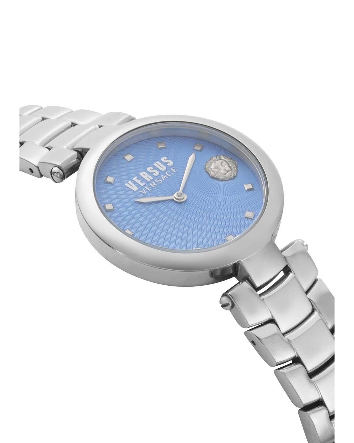 Versus by Versace Buffle Watch

silver tone wrist

light blu tone case