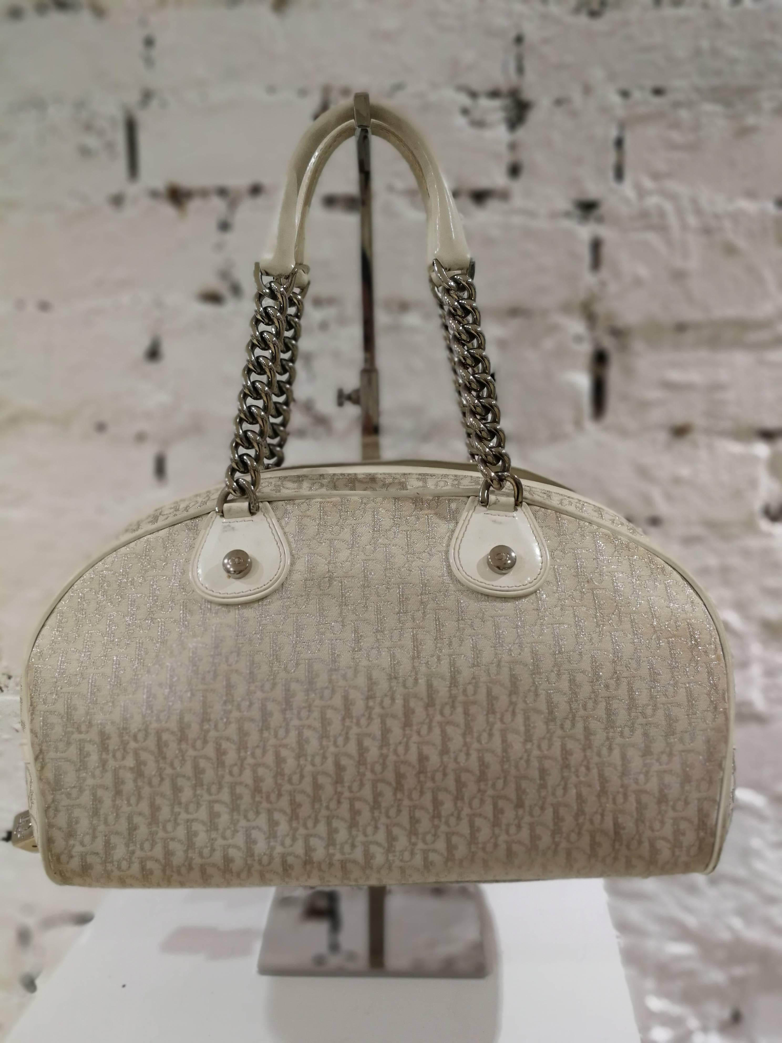 Christian Dior white Gambler Cubes Bag 1