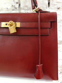 Hermès Bordeaux 32cm Kelly Bag