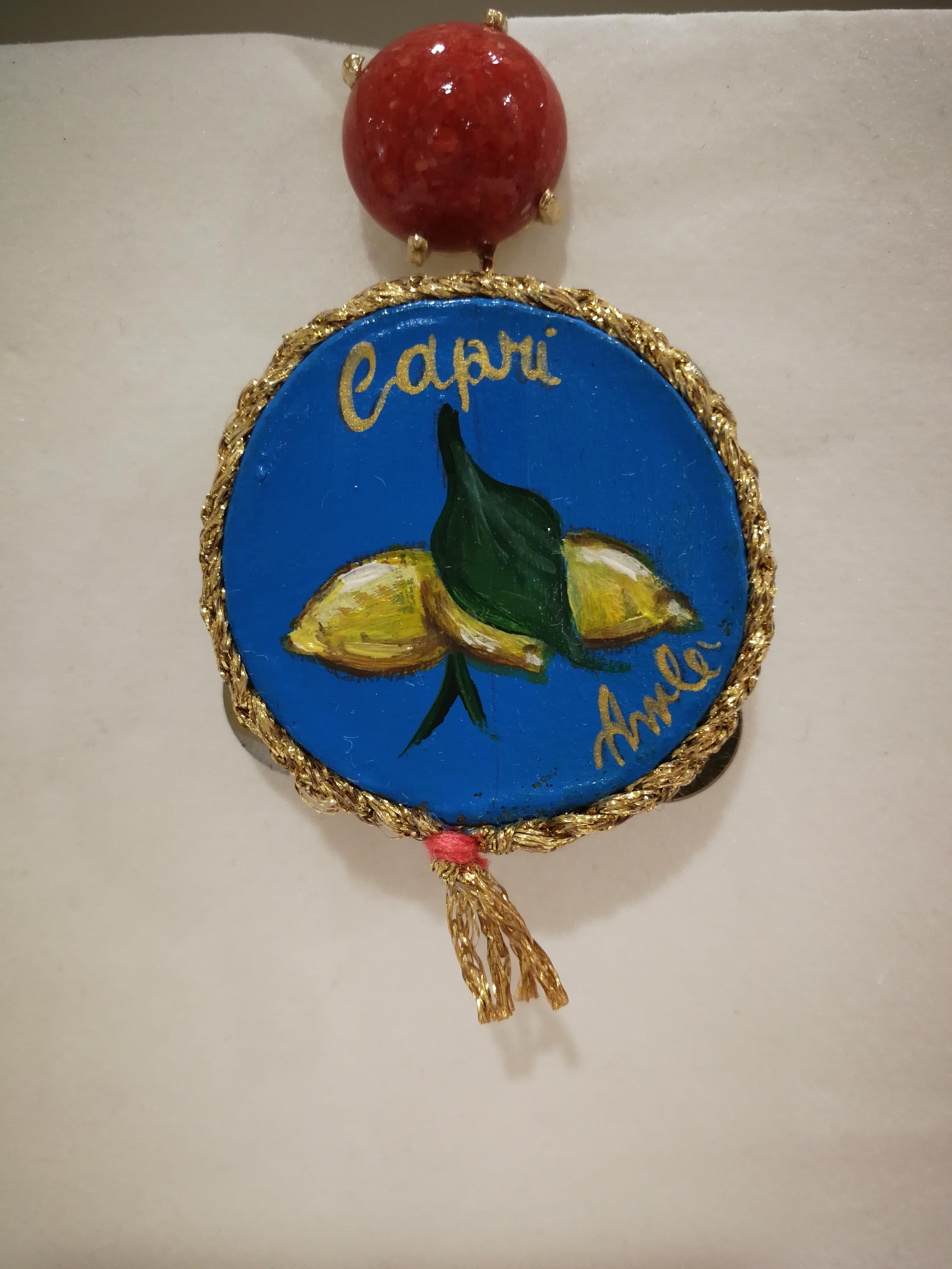 Amlé Handmade Tambourine Capri Earrings 5