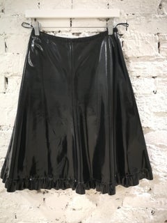 Prada Black patent Leather Skirt