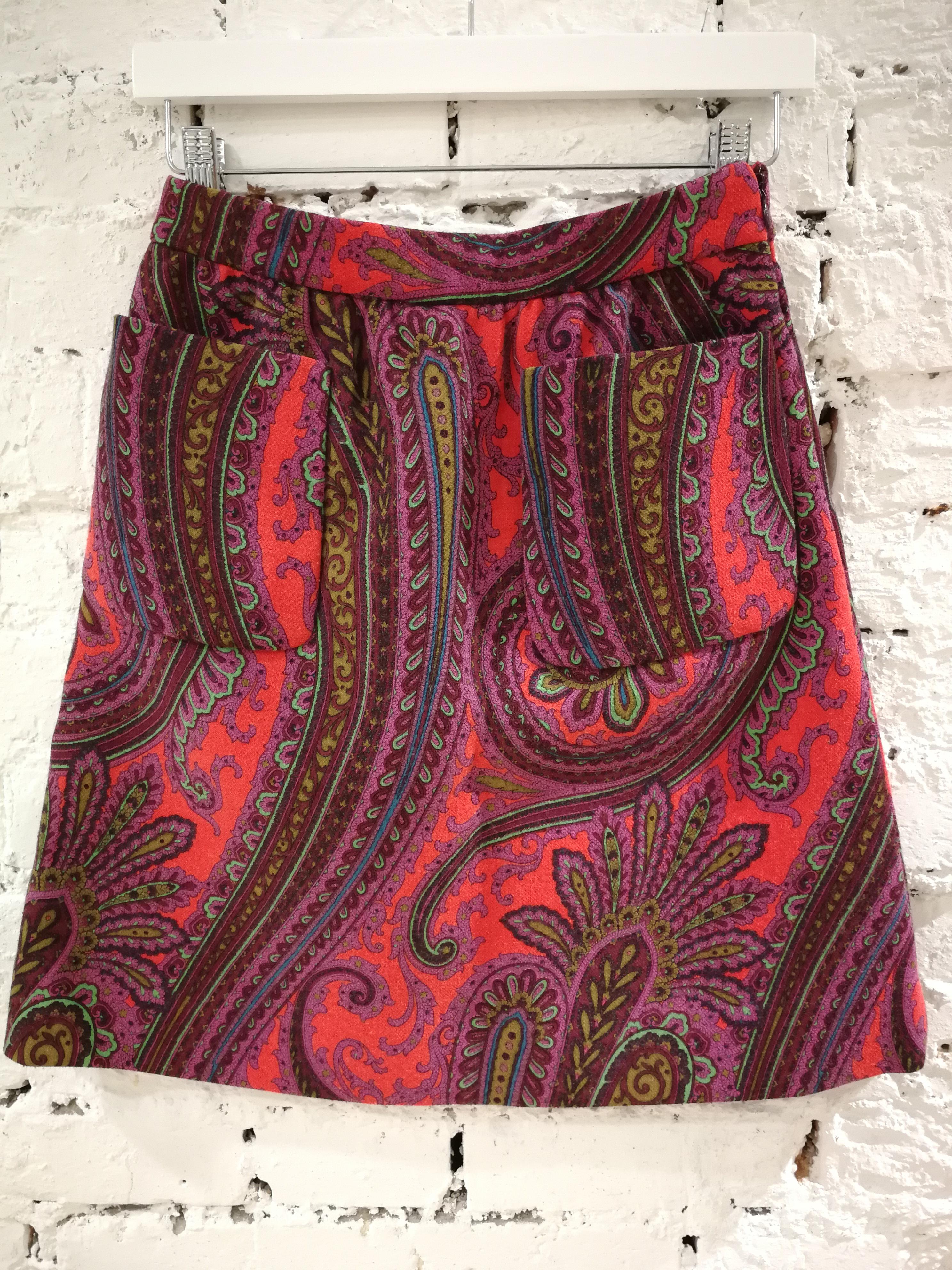 Women's Miu Miu multicoloured Wool Skirt
